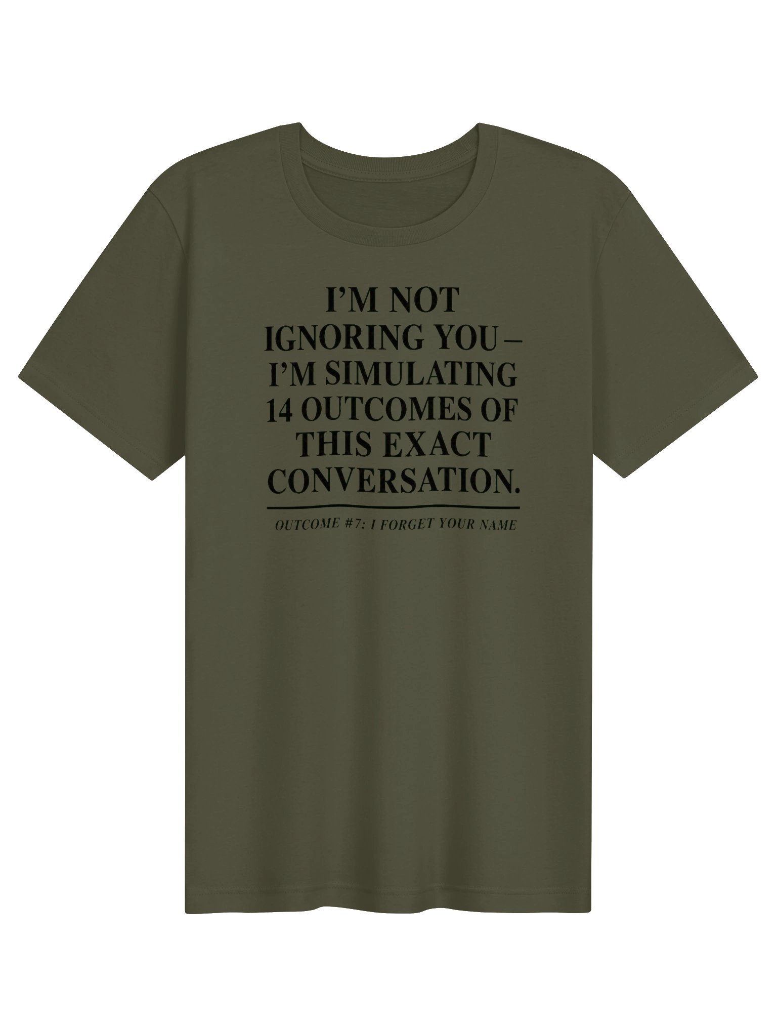 UnspokenMinds Simulating 14 Outcomes Tee product image (5)