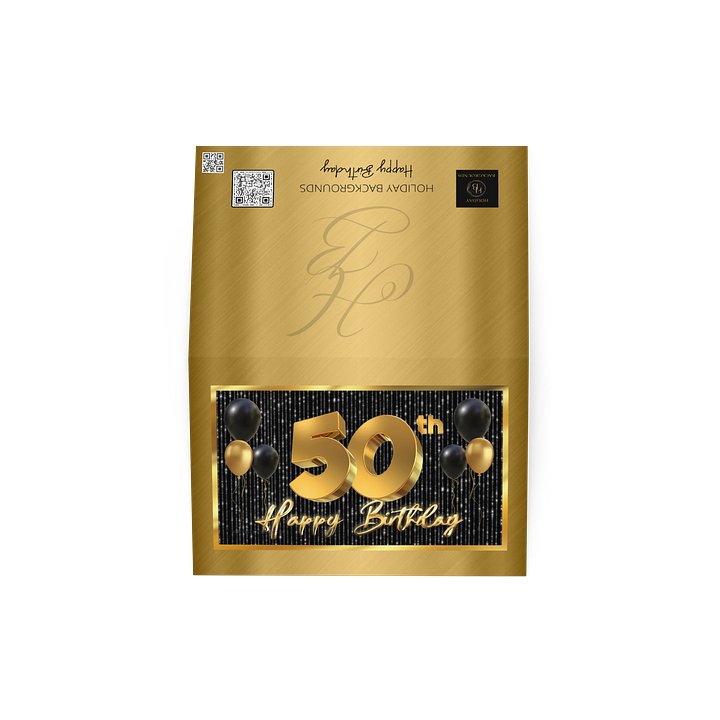 Happy 50th Birthday Card / Invitation product image (4)