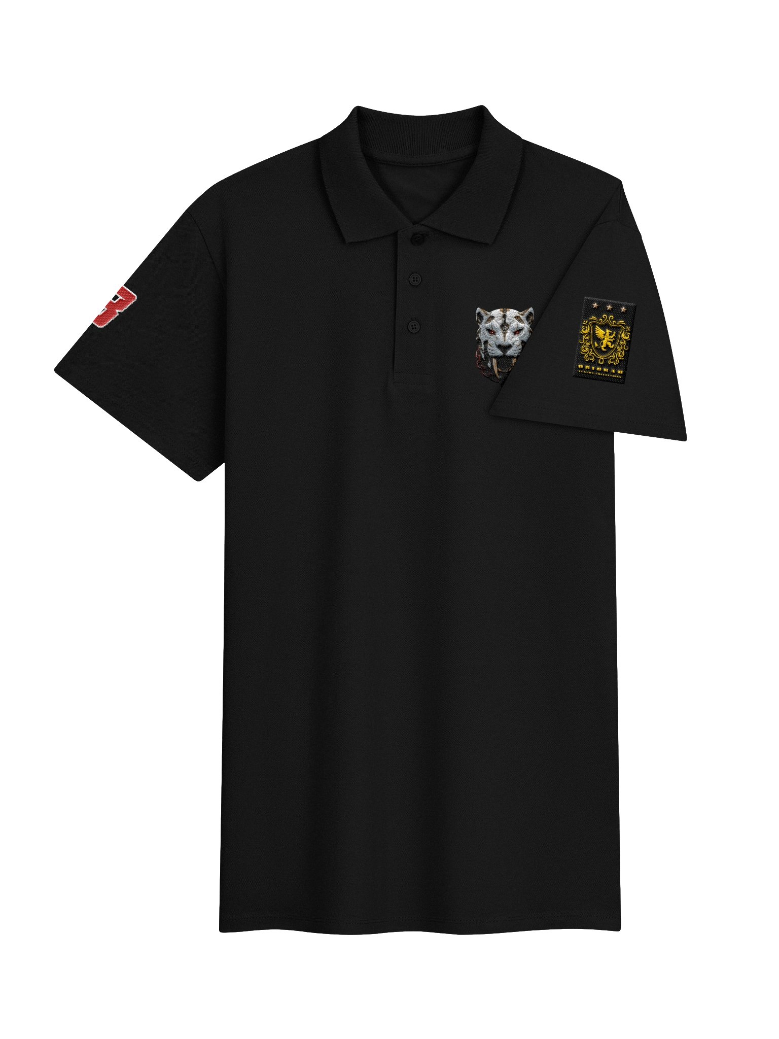Steampunk White Tiger - Graphic Polo product image (4)