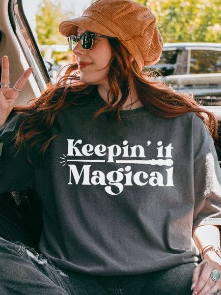Keeping it Magical Vintage Minimalist Cozy Shirt product image (8)