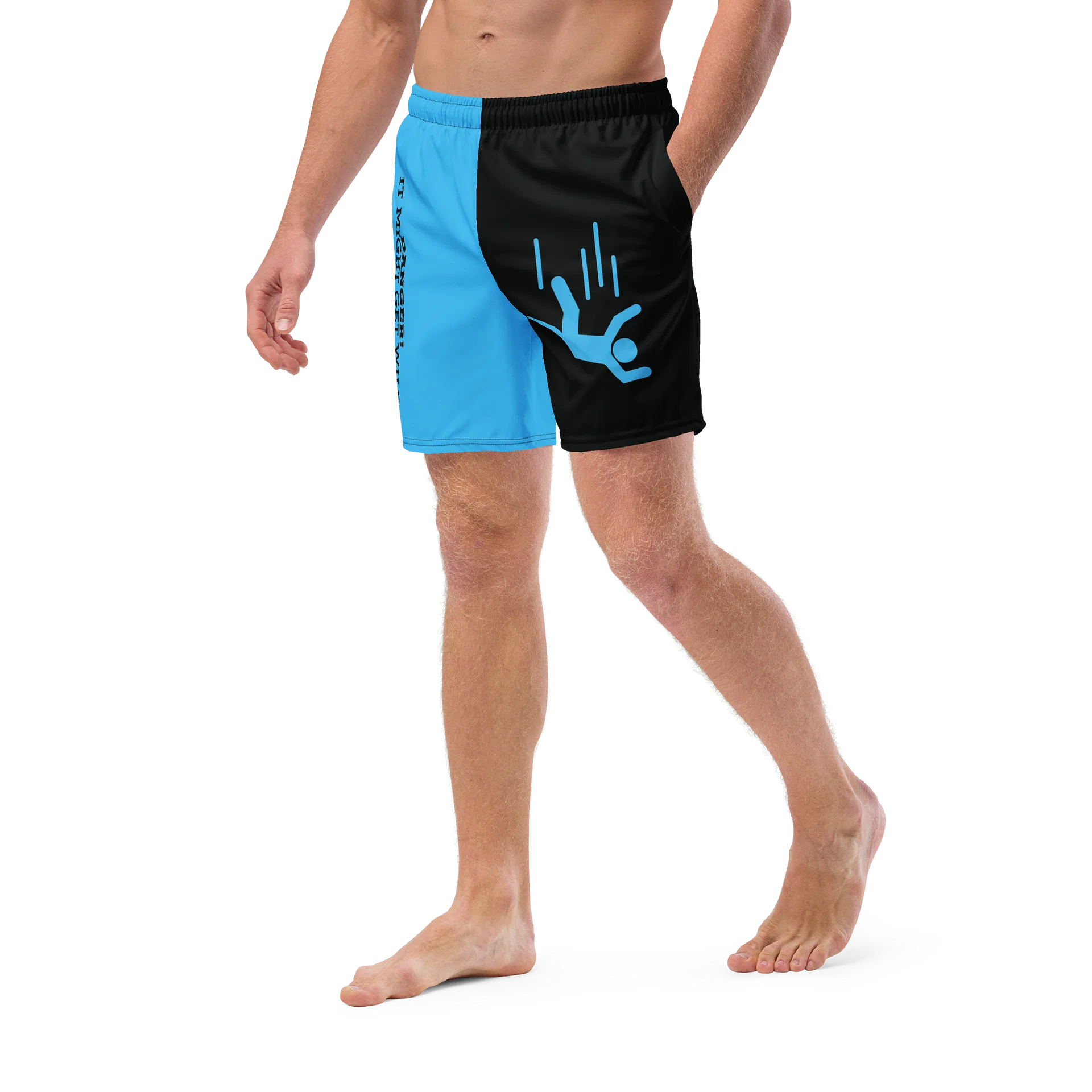 DANGER! - Black/Blue Swim Trunks product image (5)