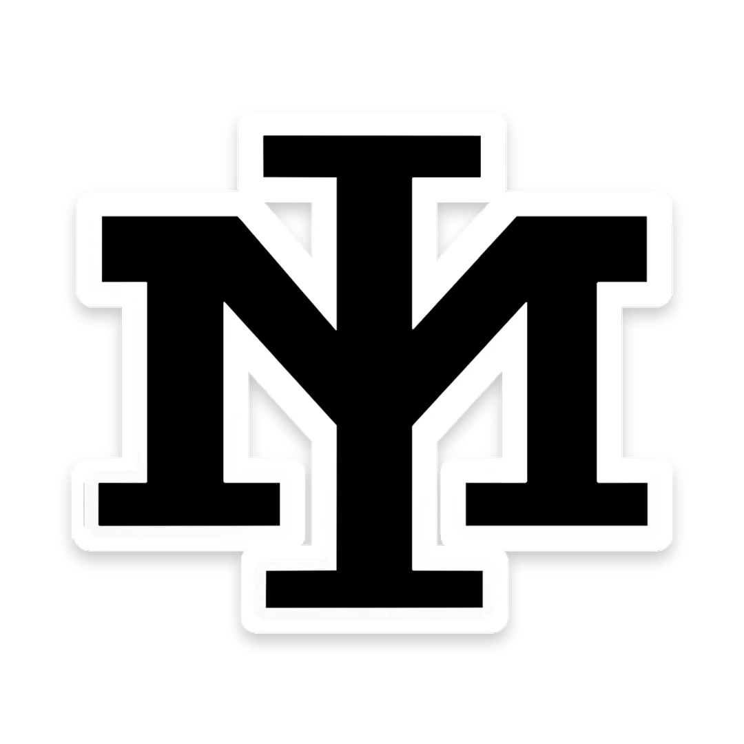 MI Monogram — Kiss-Cut Sticker