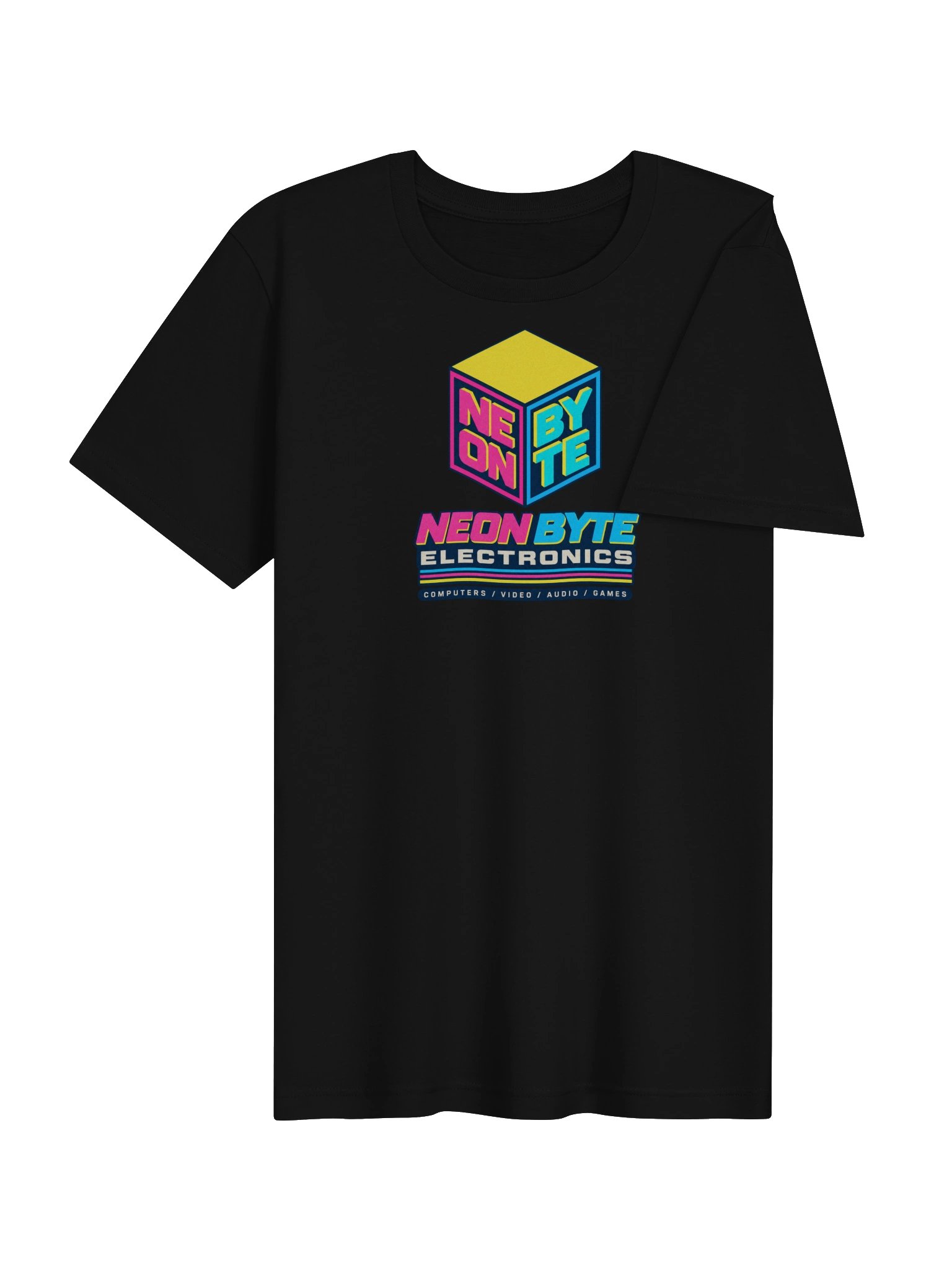 Neon Byte Retro Electronics Logo T-shirt product image (5)