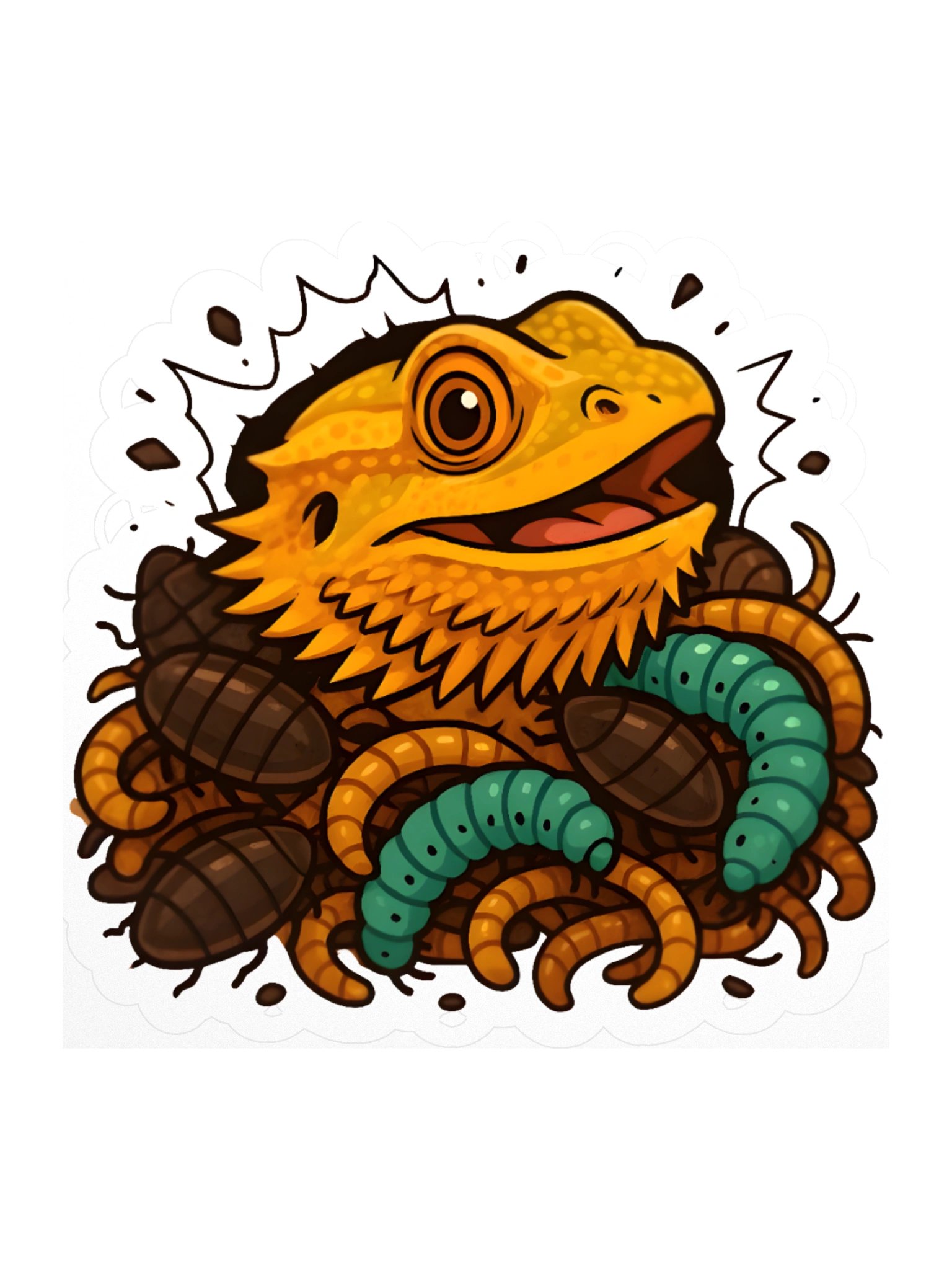 'GRUB TIME' STICKER (NO BACKGROUND) product image (2)