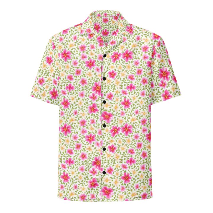 Floral Pattern Impatiens Flowers Hawaiian Shirt product image (1)