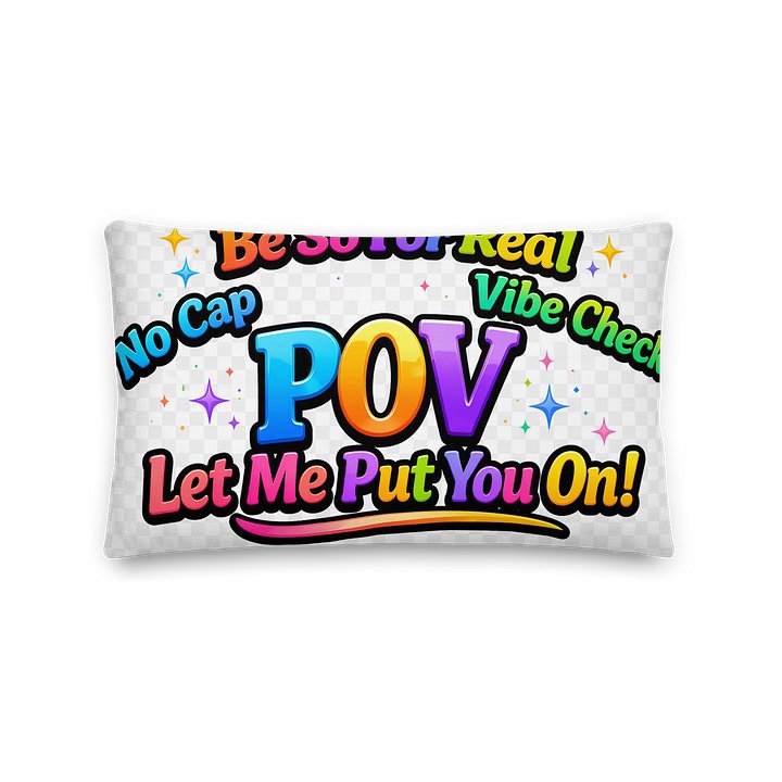 Vibe Check All-Over Pillow product image (2)
