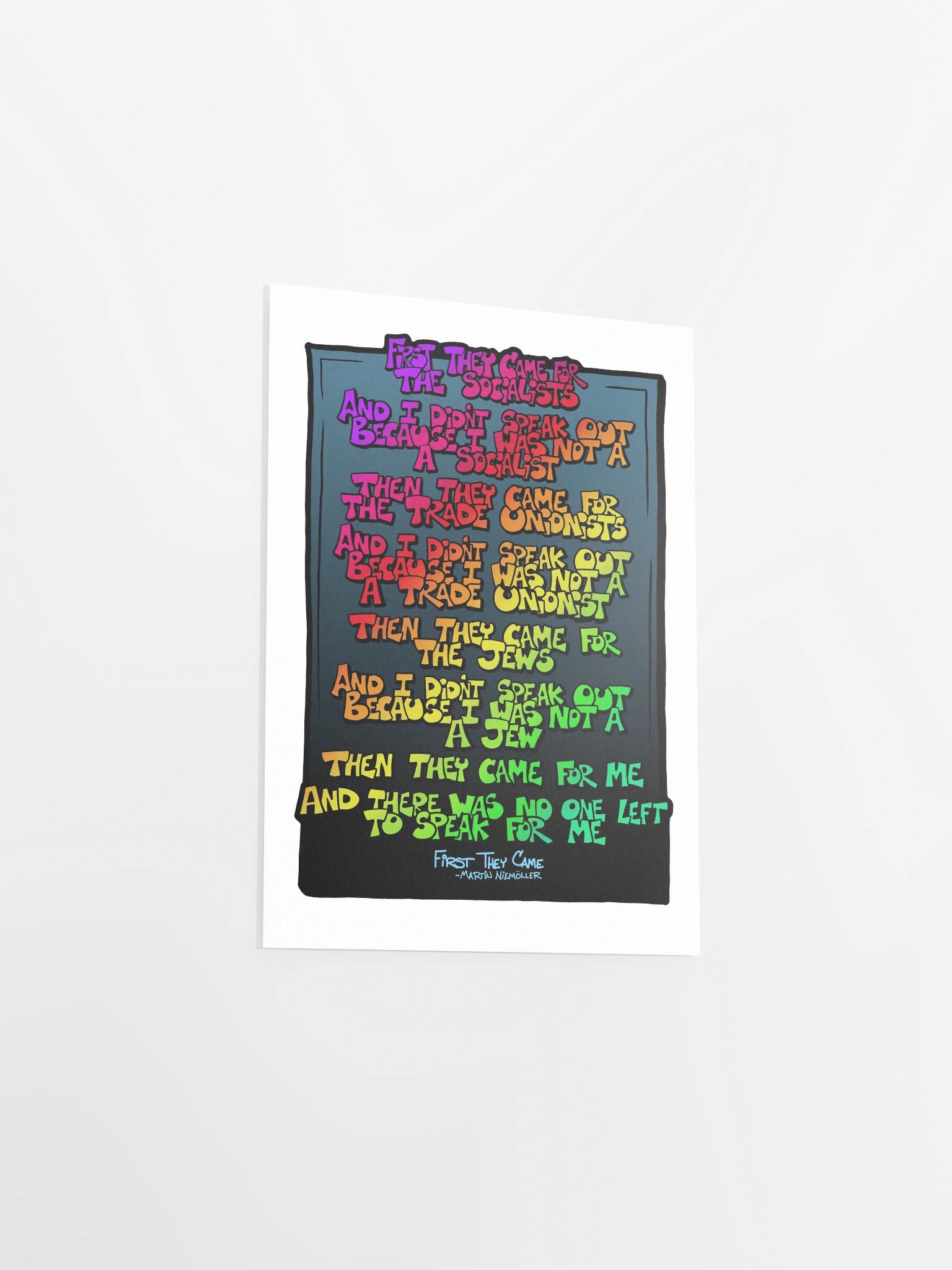 "First they came" Poster product image (22)