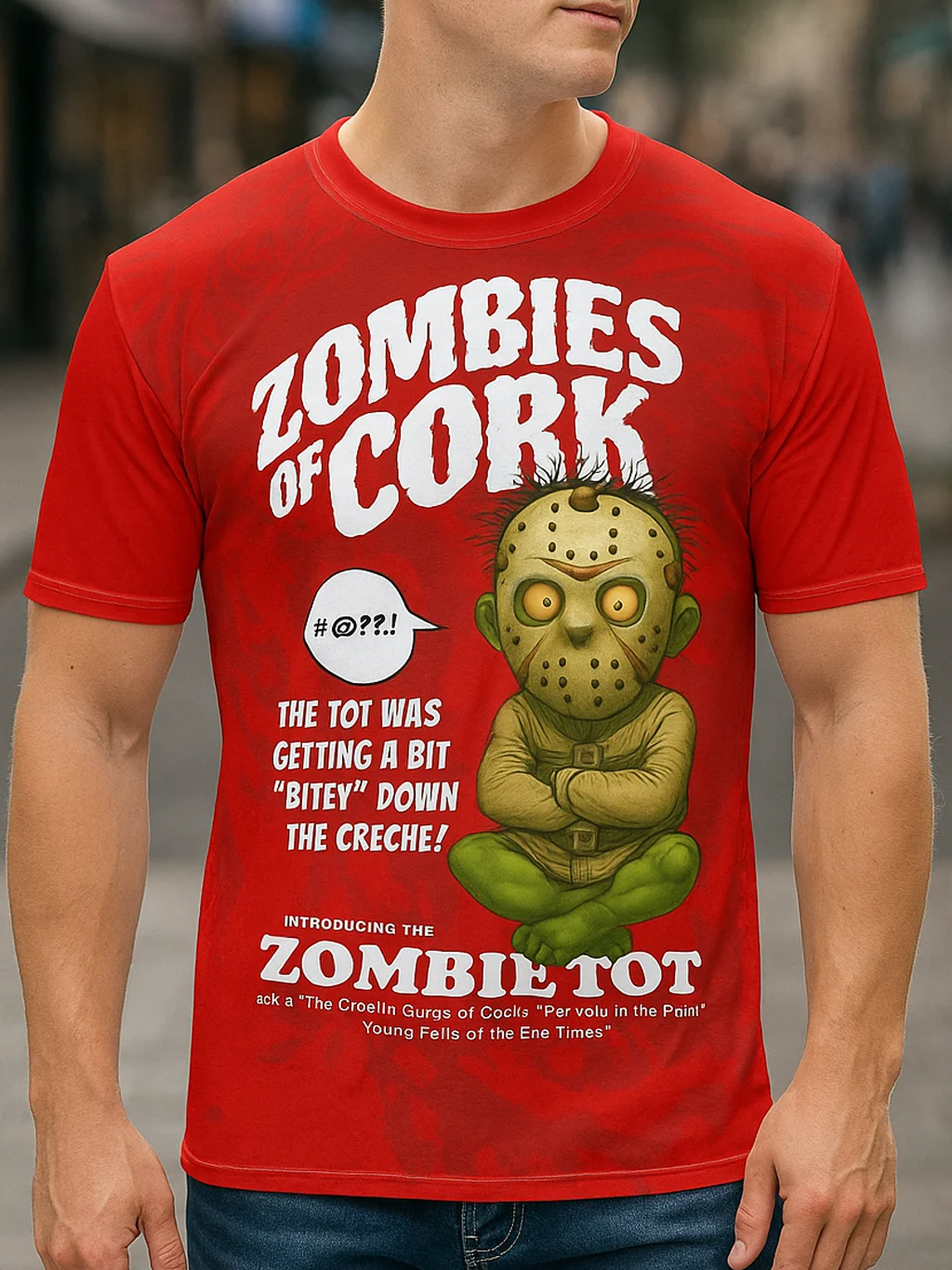 Zombie Tot Gets Bitey - Allover print T-Shirt product image (1)