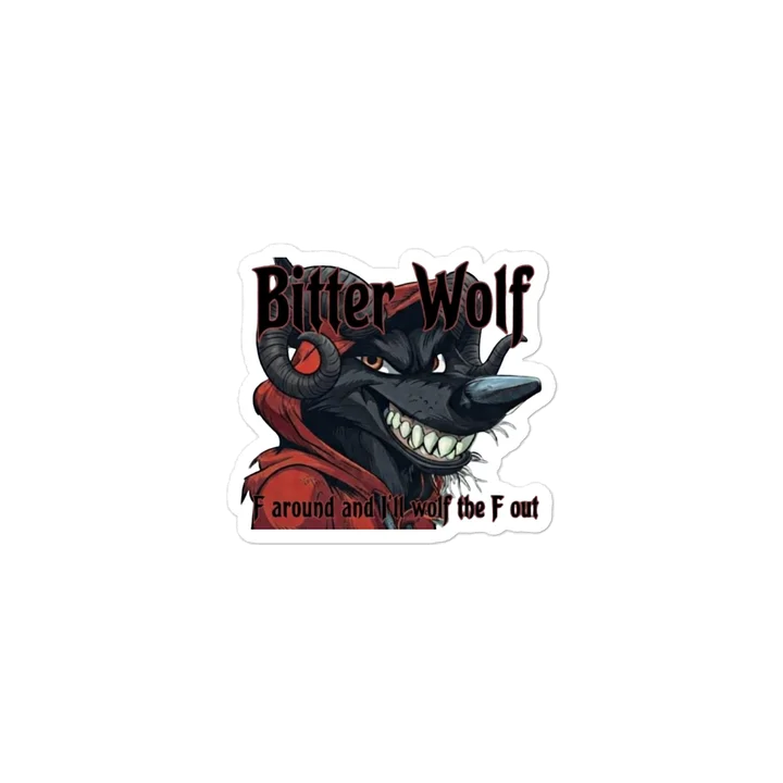 Devious Toon Bitter Wolf Sticker product image (2)