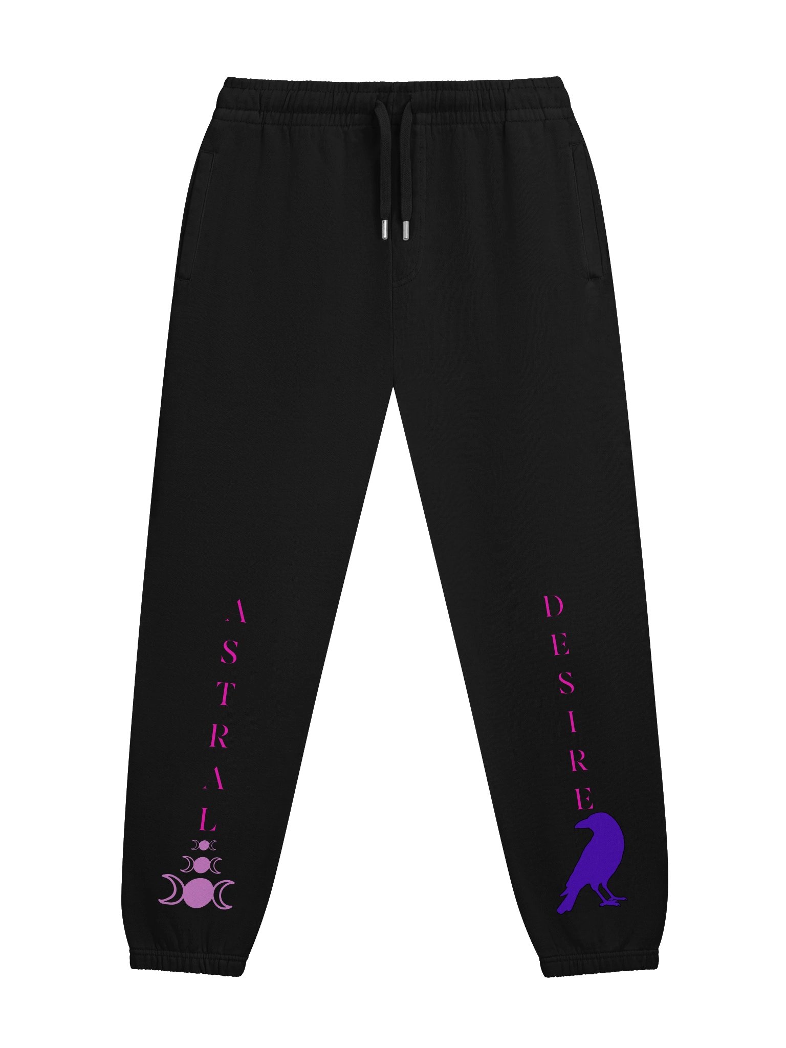 Pink Hex "Astral Desire" Neon Celestial Raven Joggers product image (11)