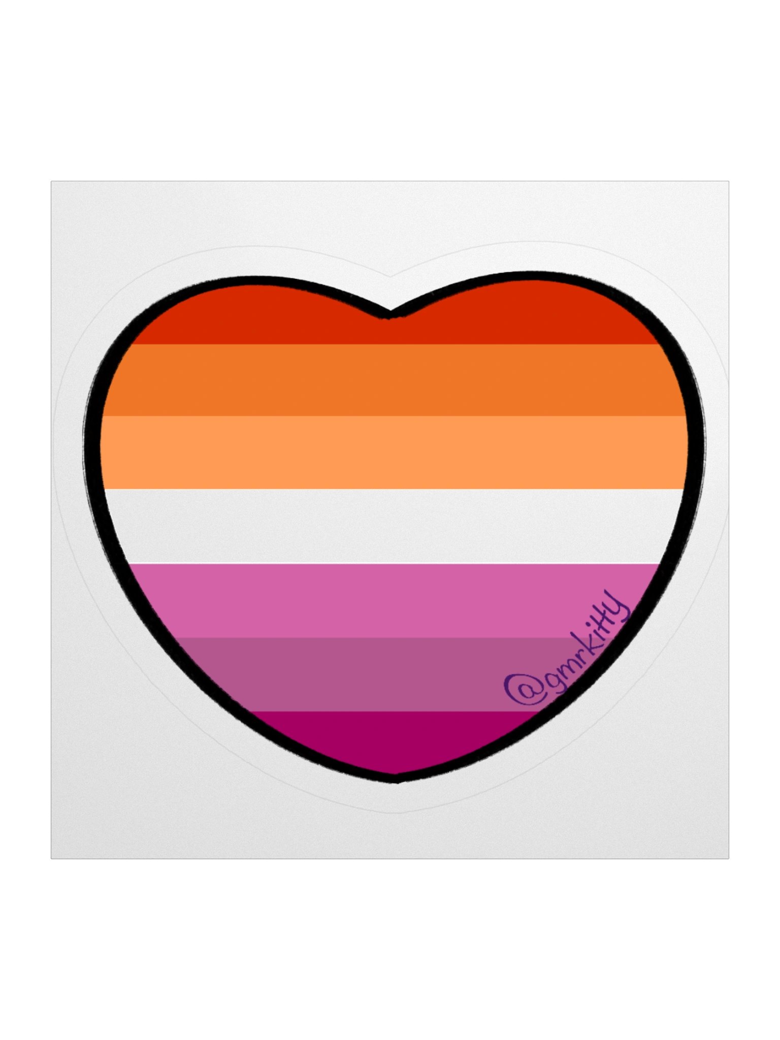 Lesbian Pride Sticker 02 product image (2)