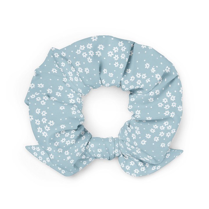 Baby Blue Daisy Scrunchie product image (2)