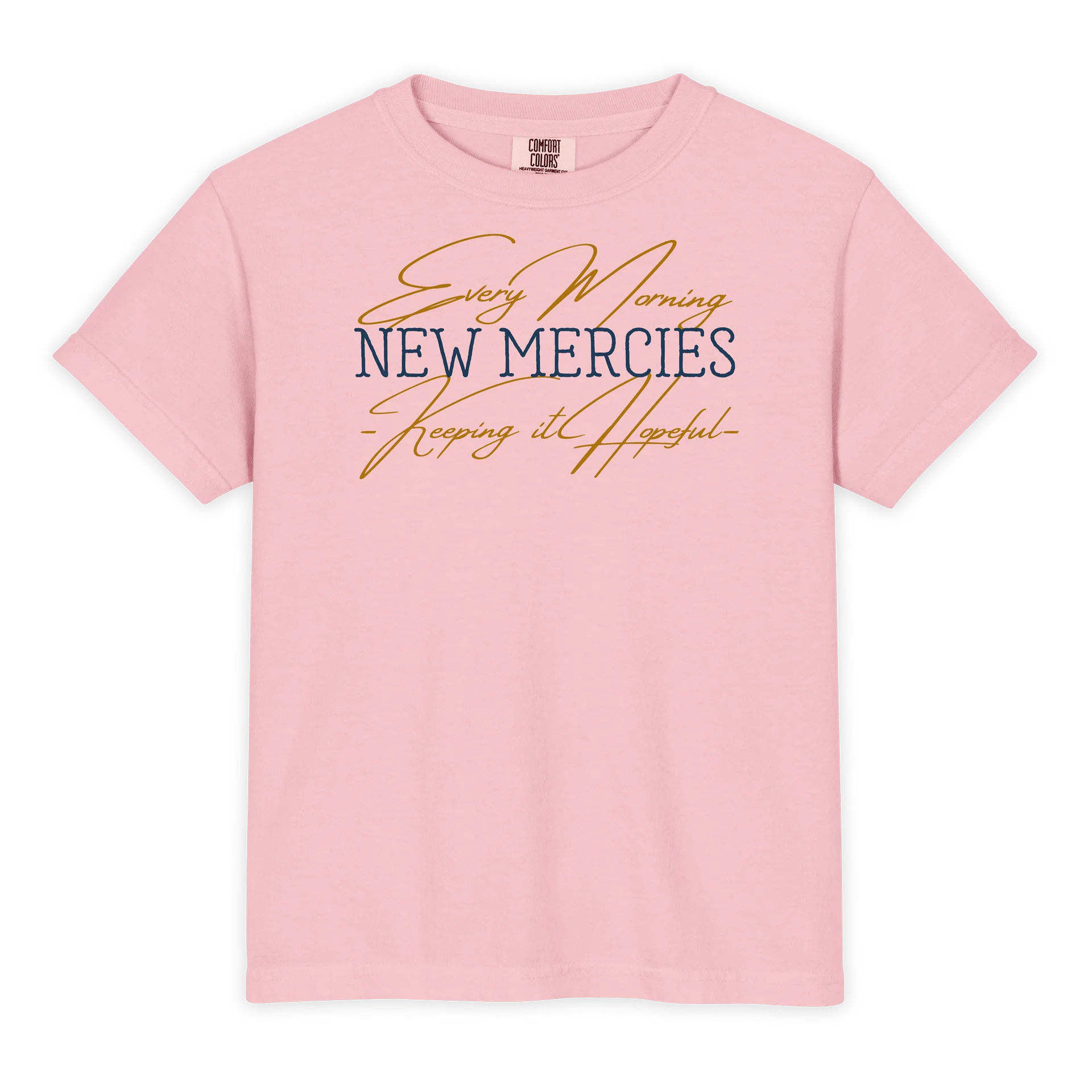 Every Morning New Mercies Girls' Comfort Colors Youth Tee product image (4)