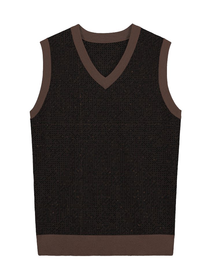 Knit V-Neck Vest product image (1)