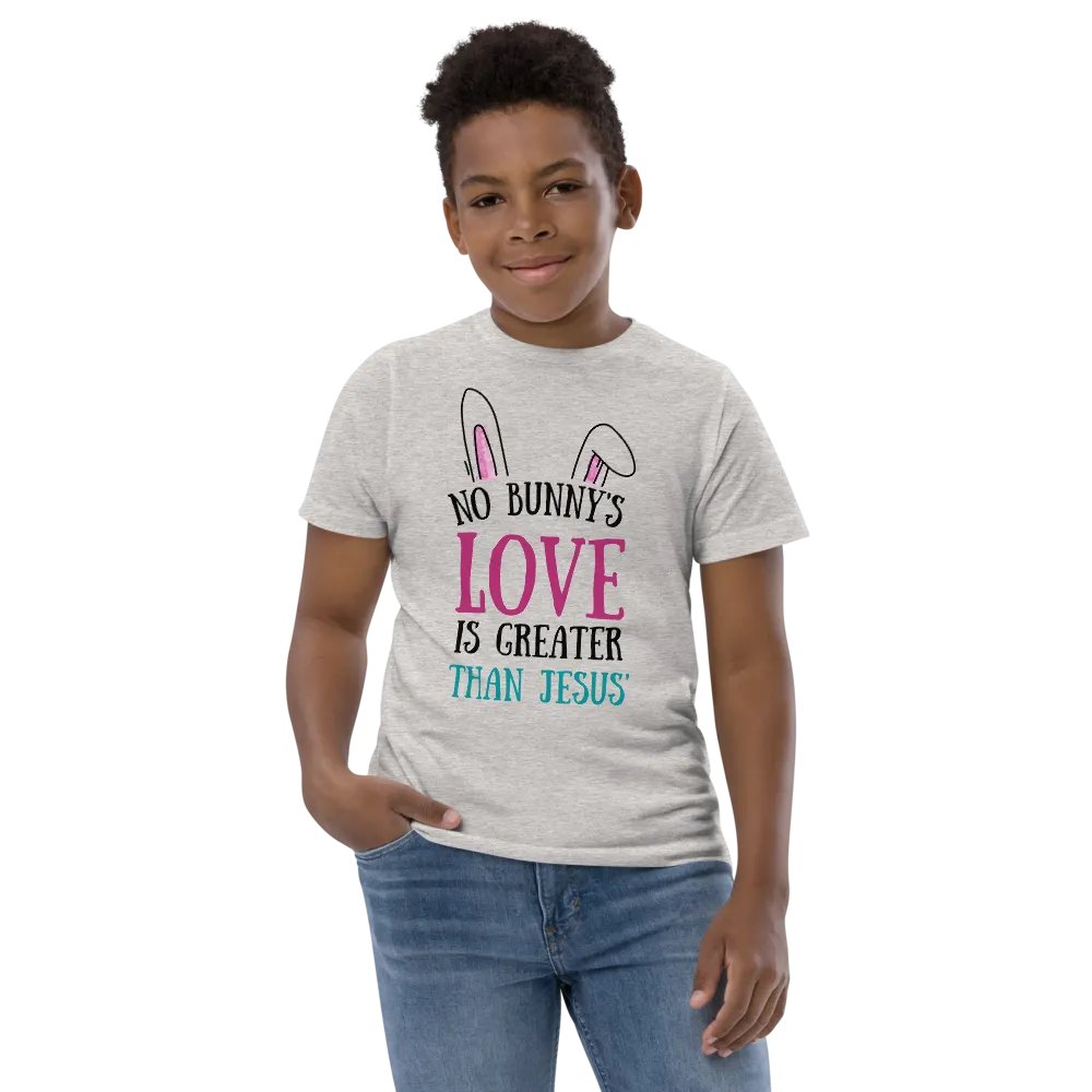 No Bunny's Love is Greater Than Jesus Kids T-Shirt product image (2)