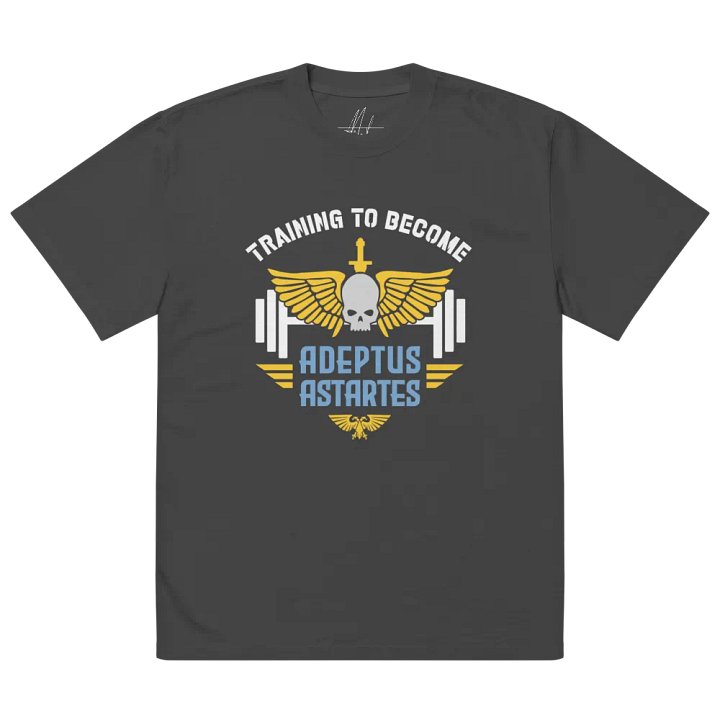 Training to Become Adeptus Astartes Oversized Unisex Gym T-Shirt | Warhammer 40K Inspired product image (2)
