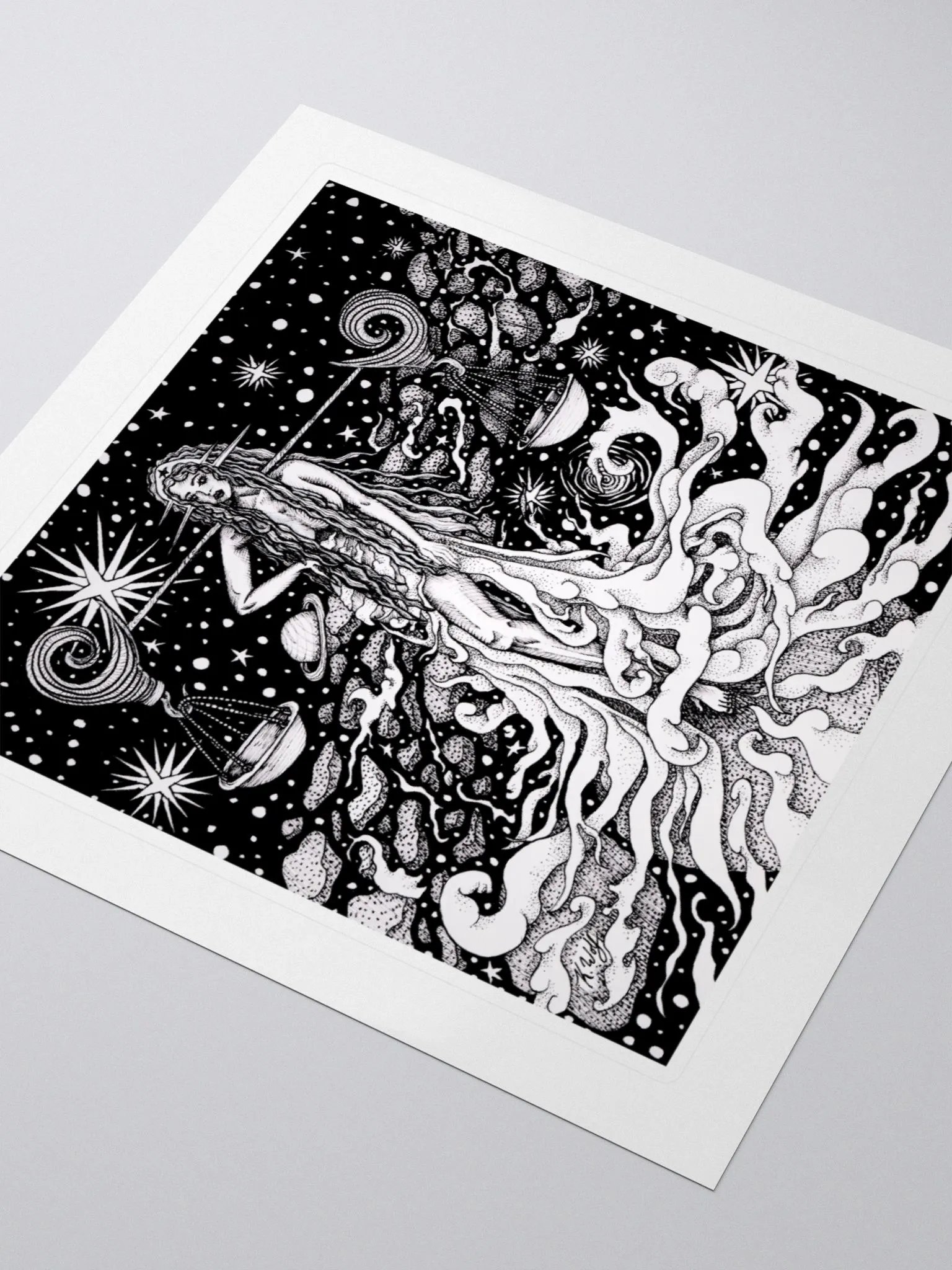 Libra Zodiac Kiss Cut Stickers product image (3)