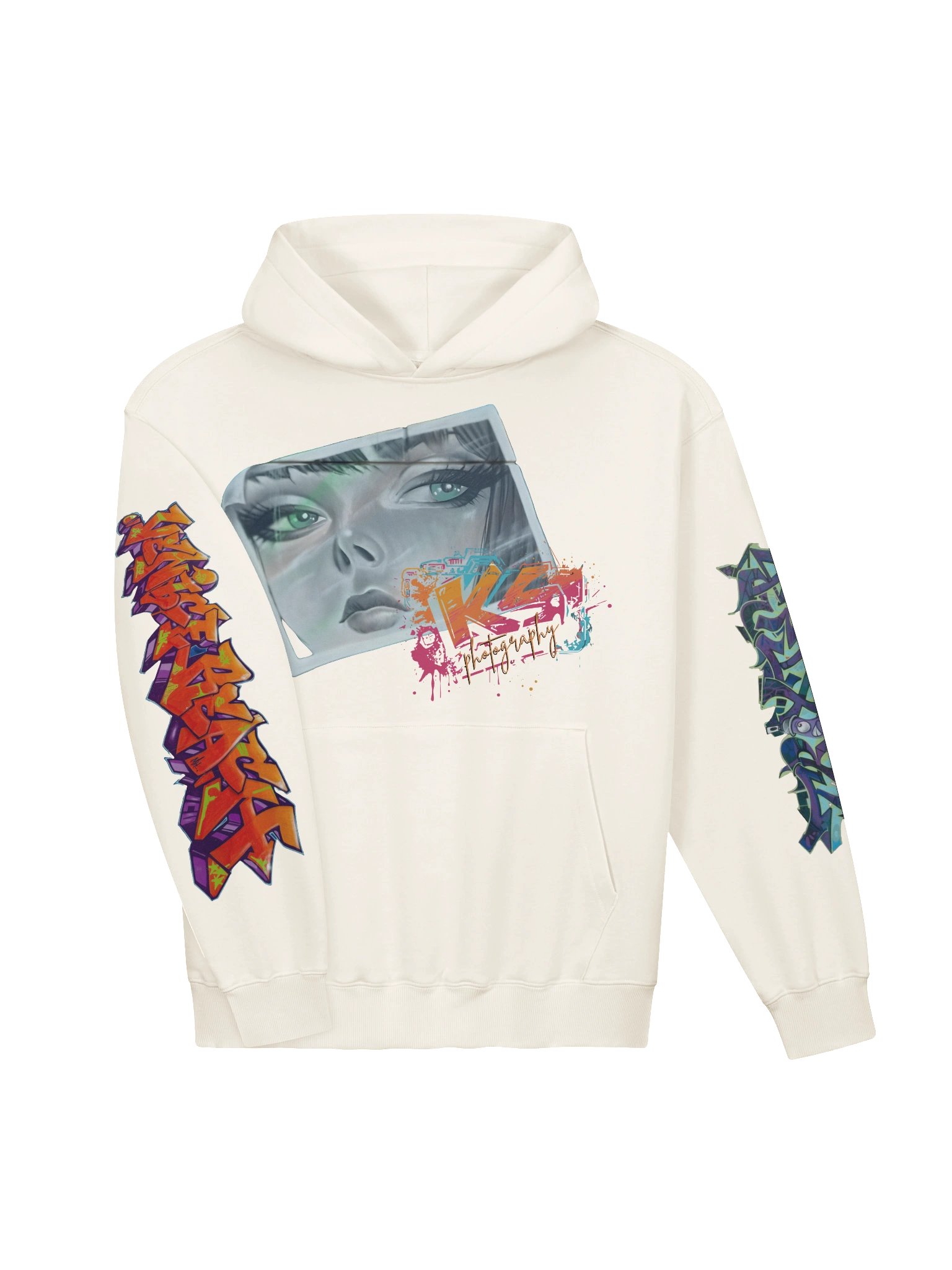Venice Beach Graffiti Luxury Heavy Weight Terry Hoodie product image (5)