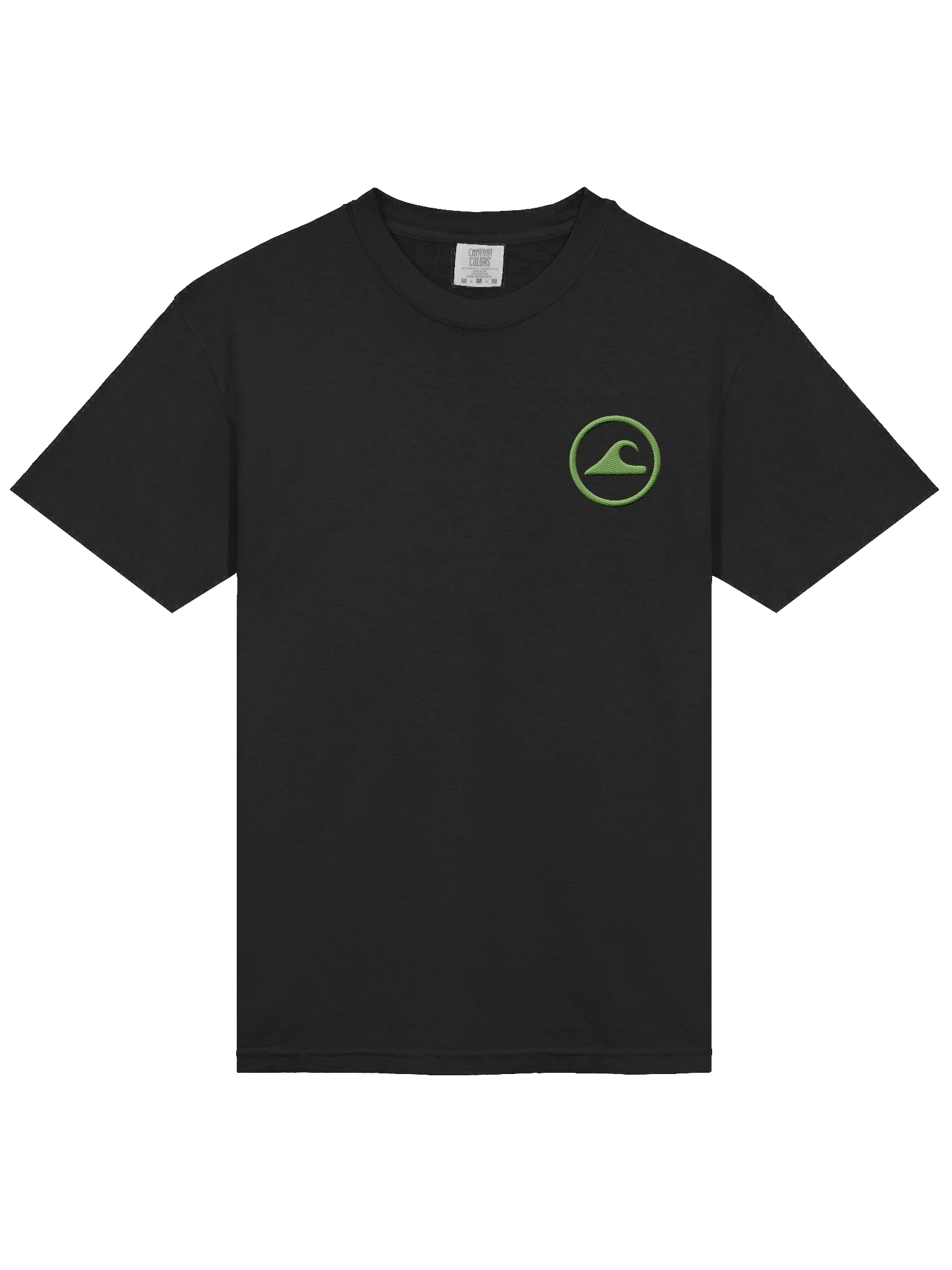 Embroidered Wave Rider Comfort Colors Garment-Dyed Heavyweight T-Shirt (Aurora Green) product image (3)