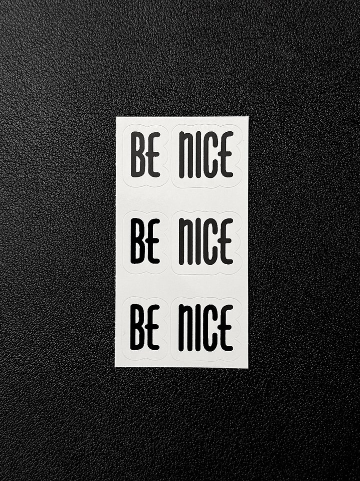 BE NICE Basics Stickers 3-pack product image (1)