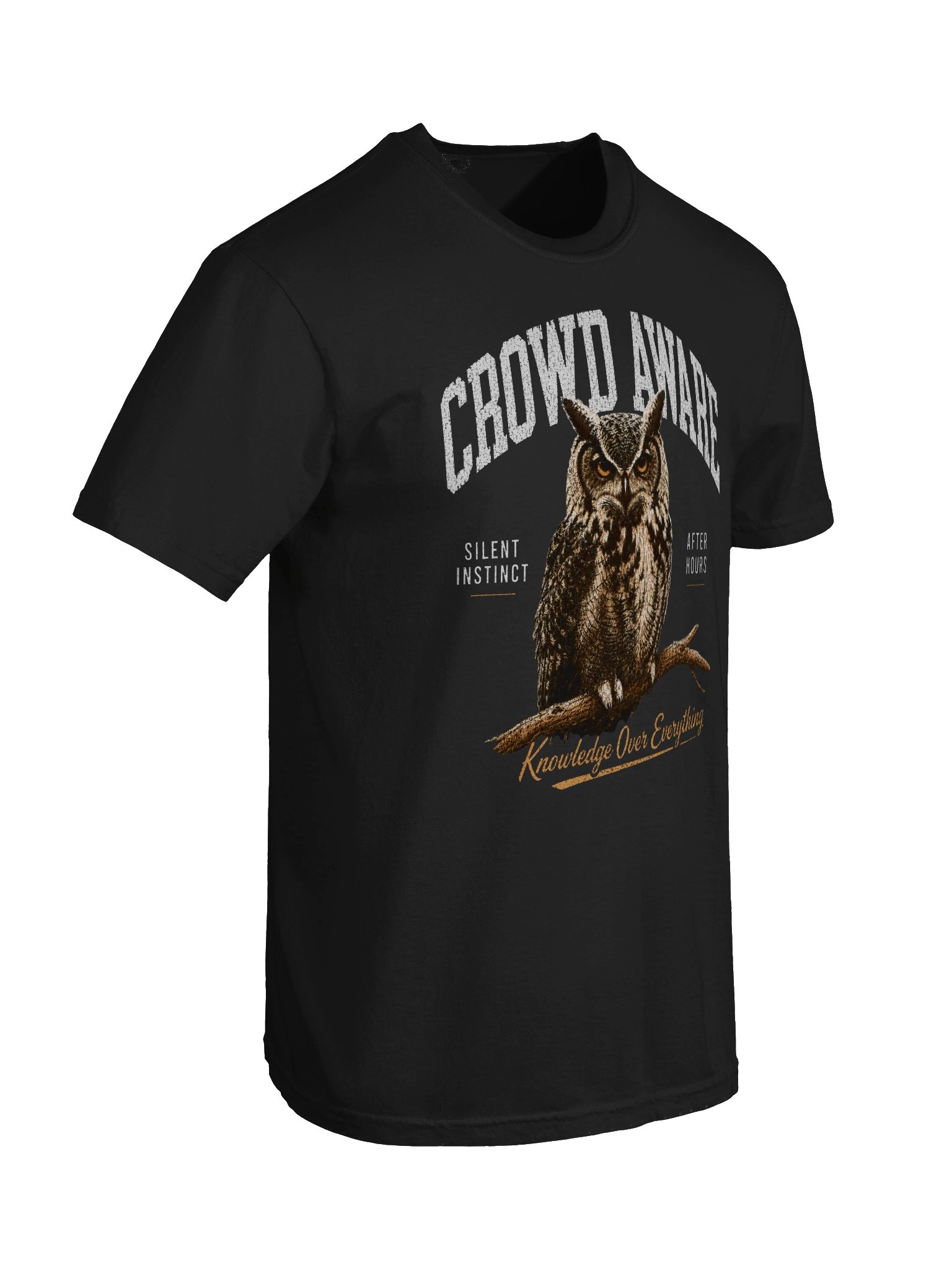 Crowd Aware Owl T-Shirt | Introvert Camping Graphic Tee product image (4)
