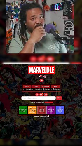 Comic Marveldle for July 10! Just needed the quote! #marvel #comics #marveldle