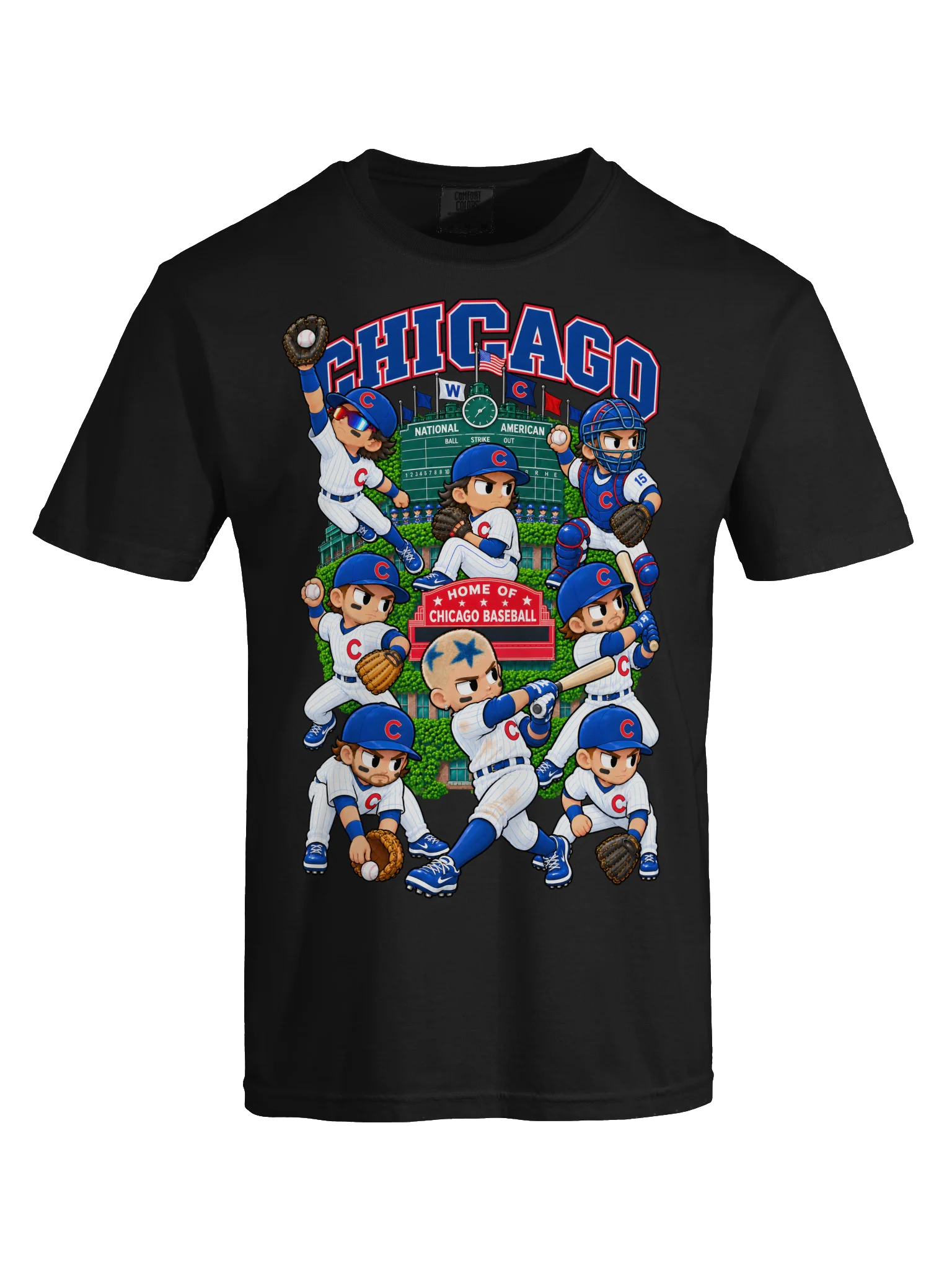 Chicago Northside Baseball Animated Player T-Shirt product image (9)