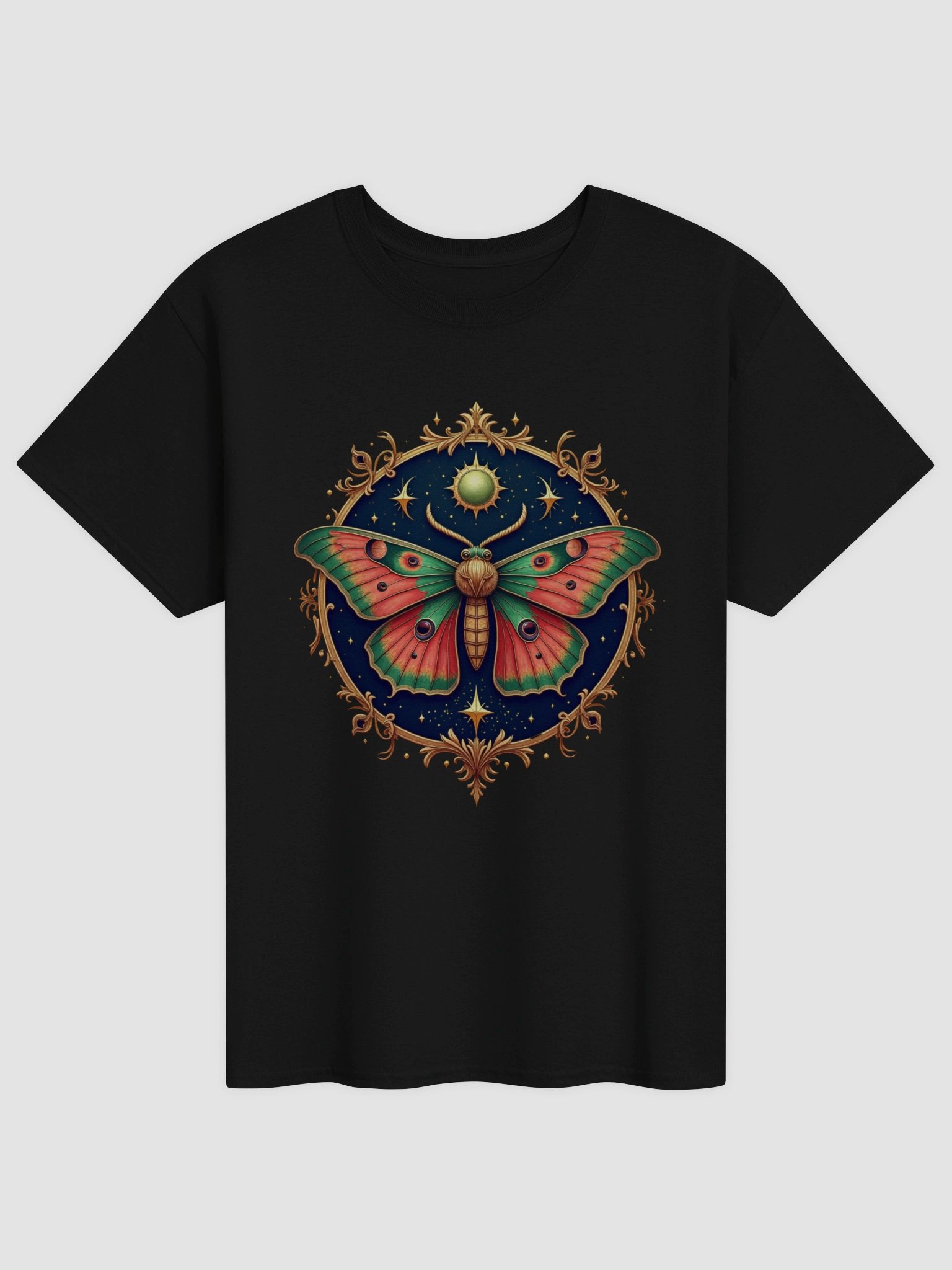 Mystical Moth with Celestial Sun and Stars Design product image (3)