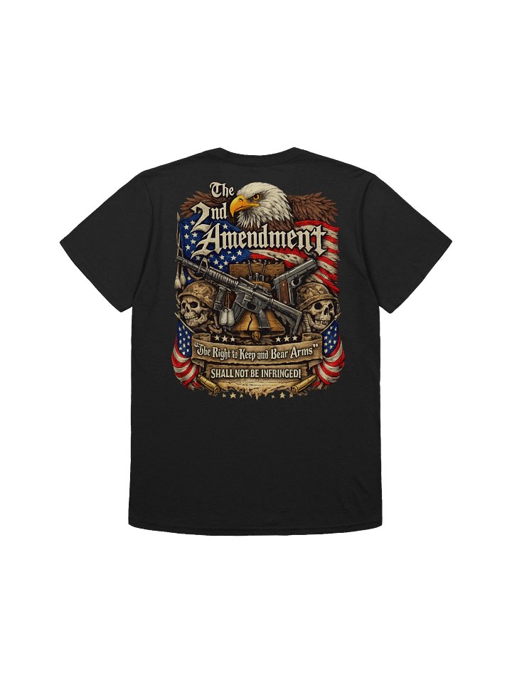 2nd Amendment Eagle Shirt – Patriotic Back Print Tee product image (1)