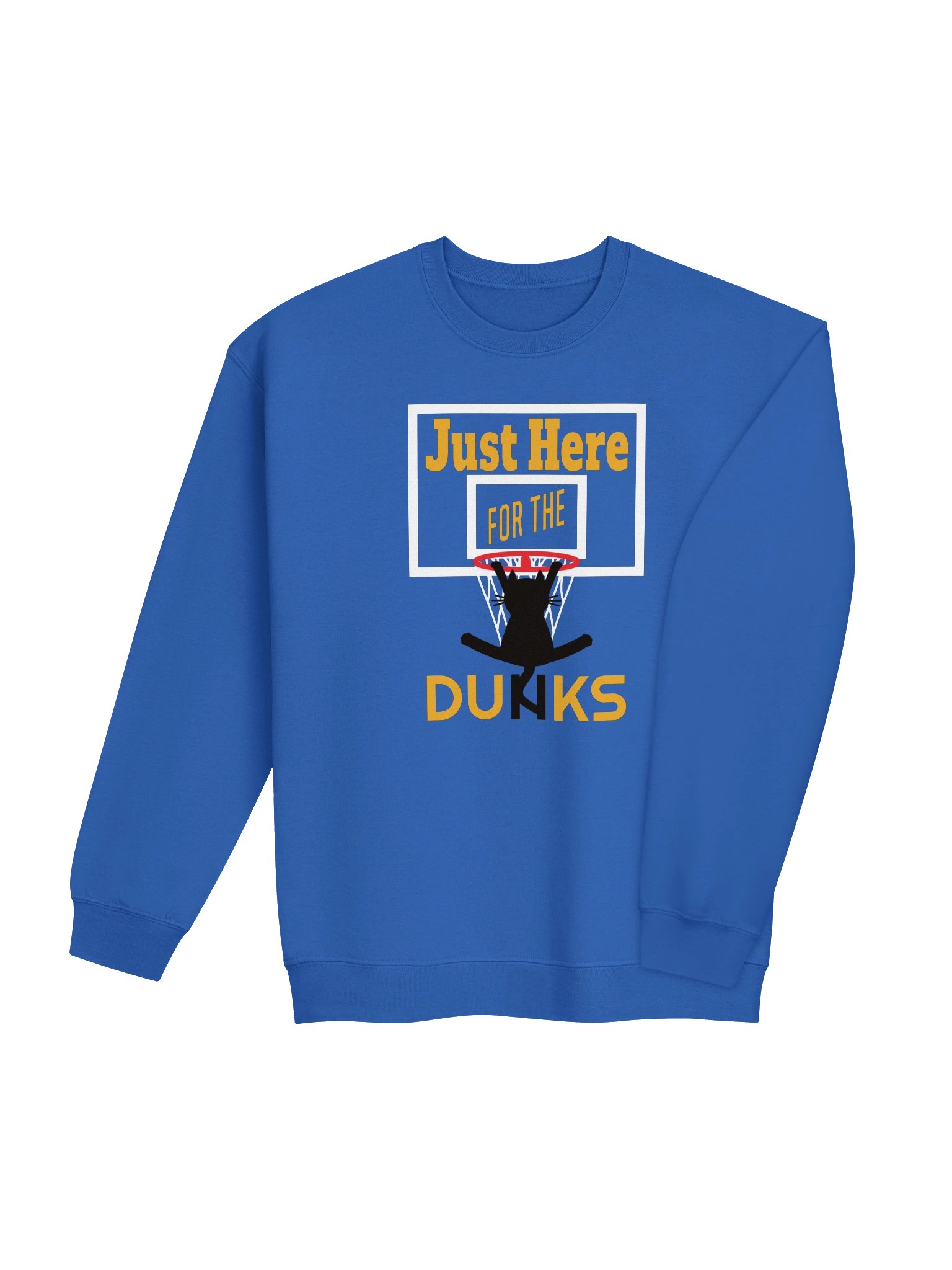 Basketball Cat (Just Here for the DUNKS) - Unisex Adult Sweatshirt product image (9)