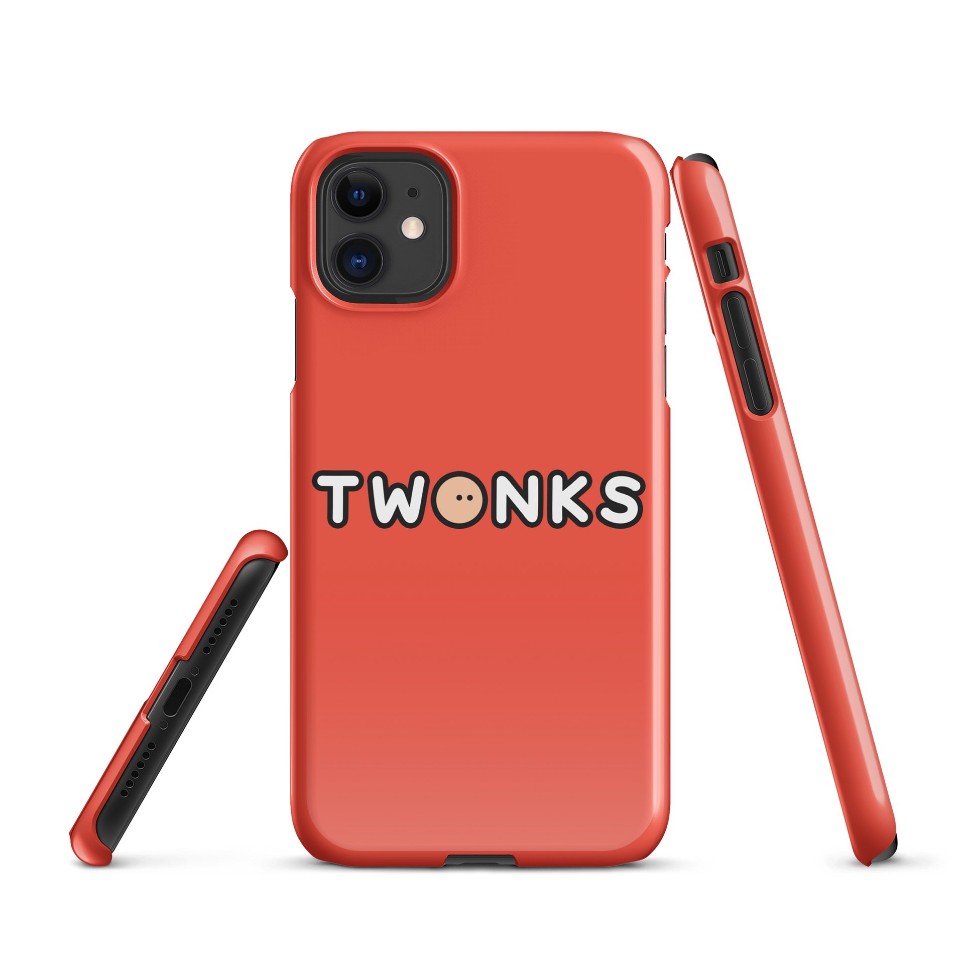 Twonks Logo Phone Case - Red product image (1)