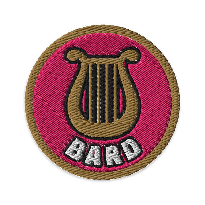 Battle Baubles Bard Class Embroidered Patch product image (1)