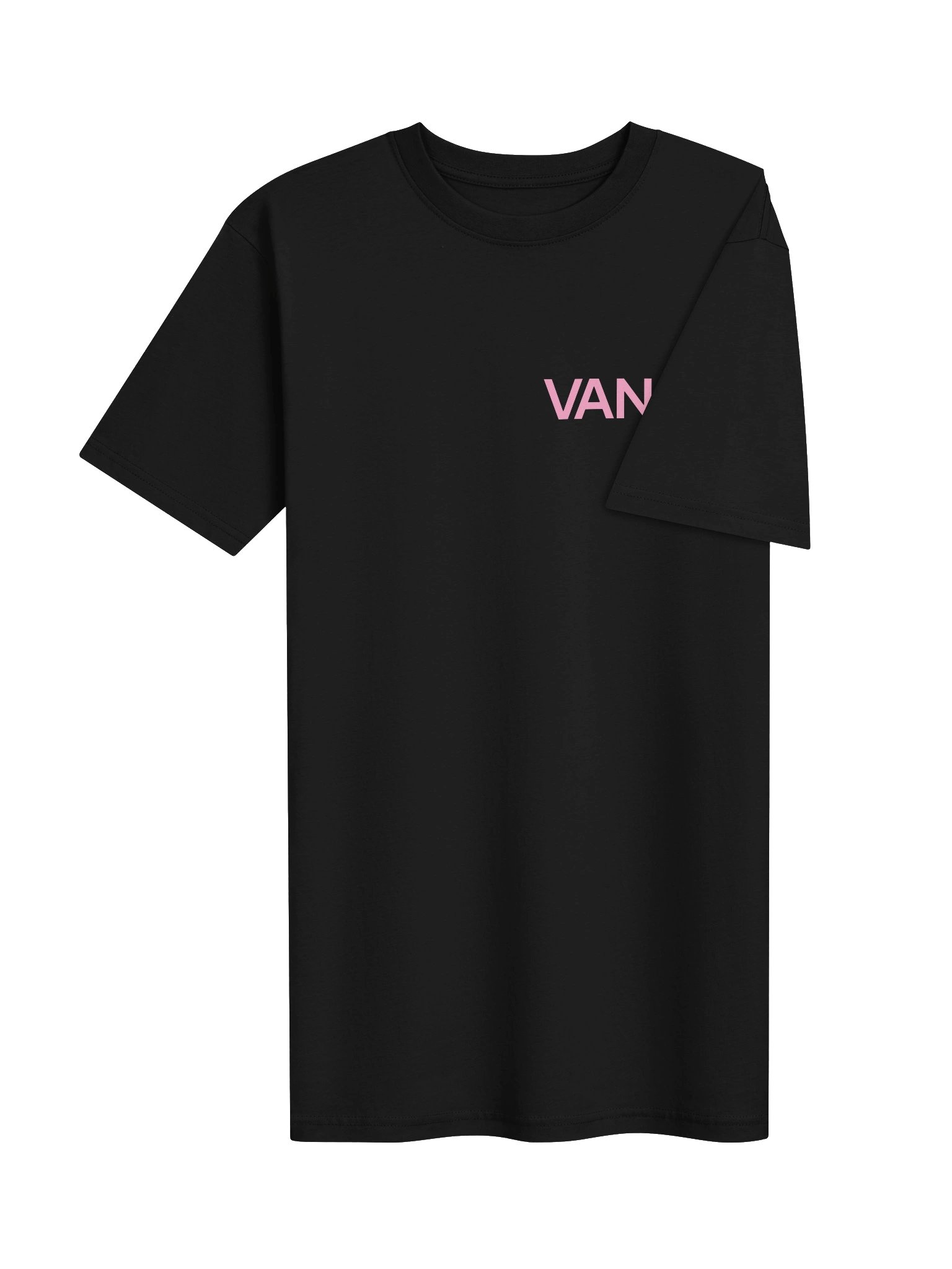 VANSTA Heavyweight Tee · Black w/ Pink Logo product image (6)