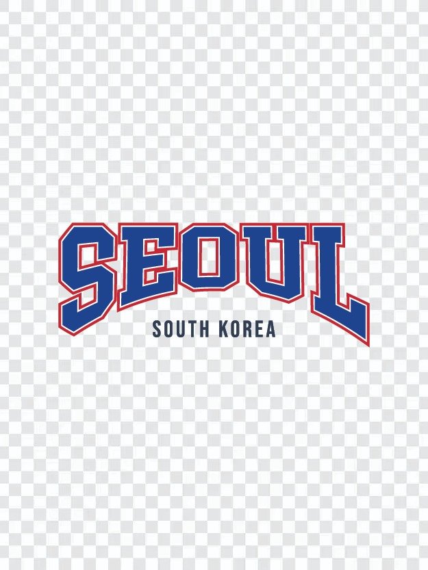 Seoul South Korea Varsity Typography Set | 서울 바시티 타이포그라피 벡터 디자인 product image (2)