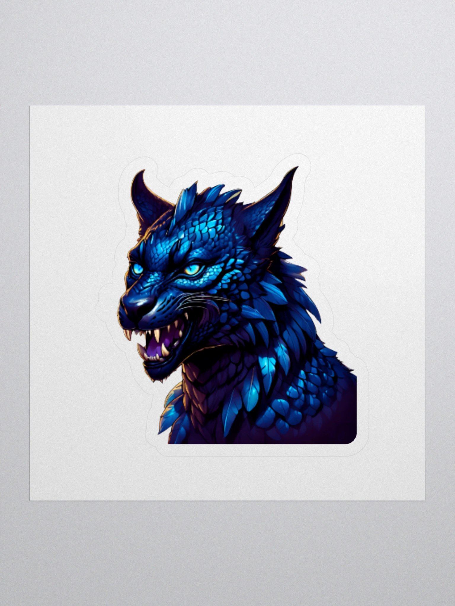 Mythical Wolf Creature Vinyl Stickers product image (1)