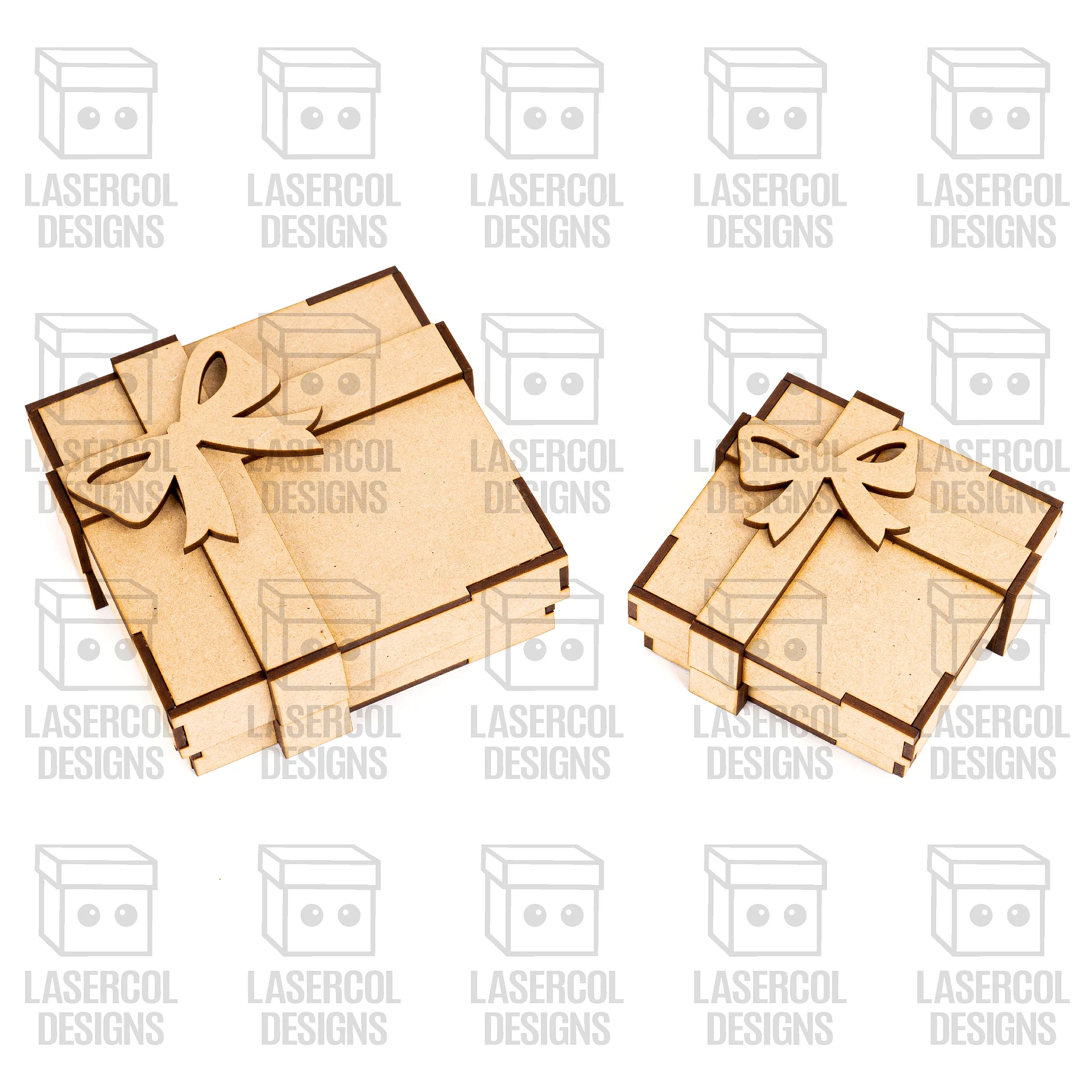 Gift Box Set 2 (Two Sizes) - Laser Cut Files product image (3)