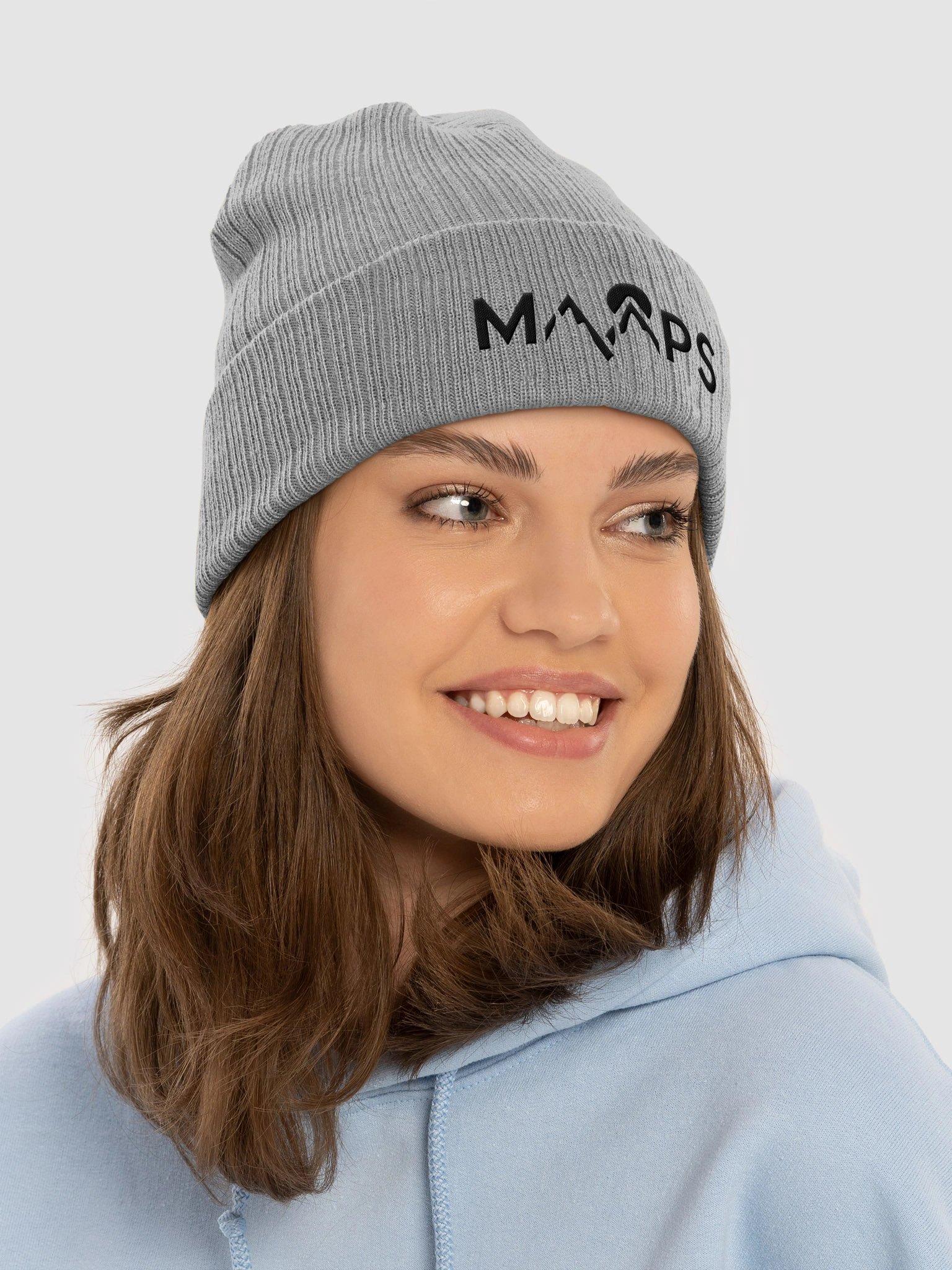 Ribbed MAAPS Beanie - Black Logo product image (25)