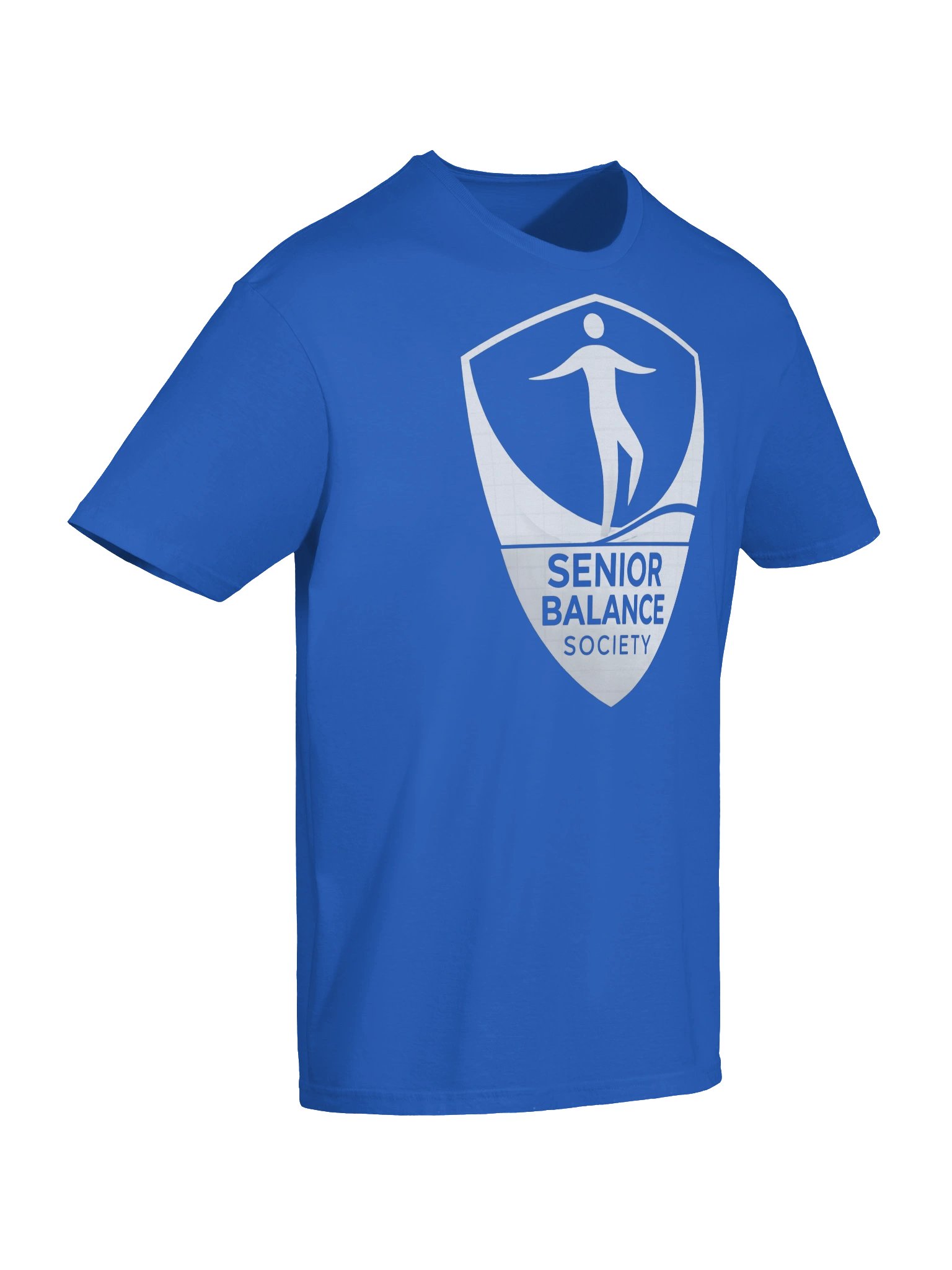Senior Balance Society | Unisex White Logo T-Shirt product image (3)