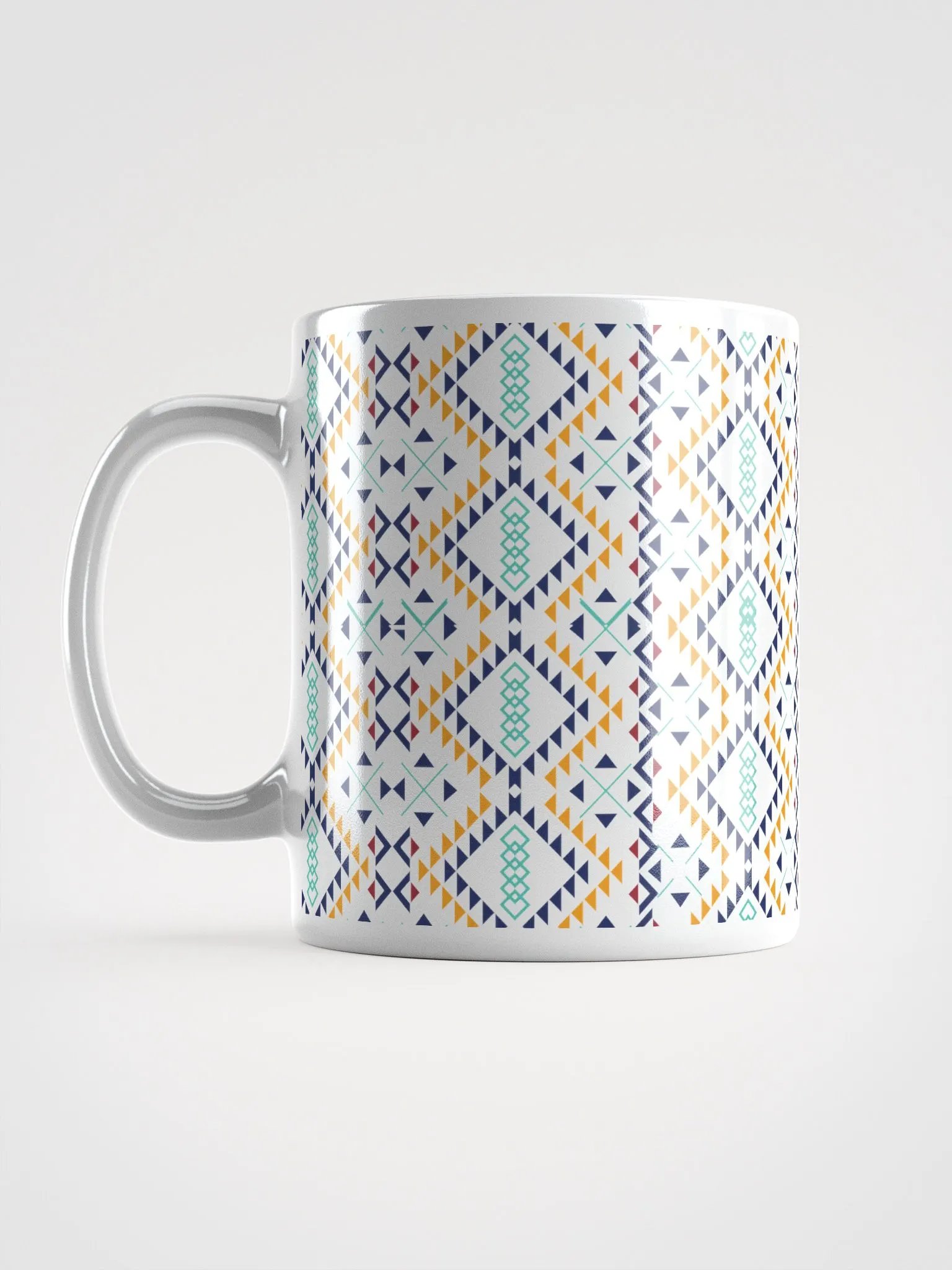 Miniature Triangles Design White Mug product image (18)