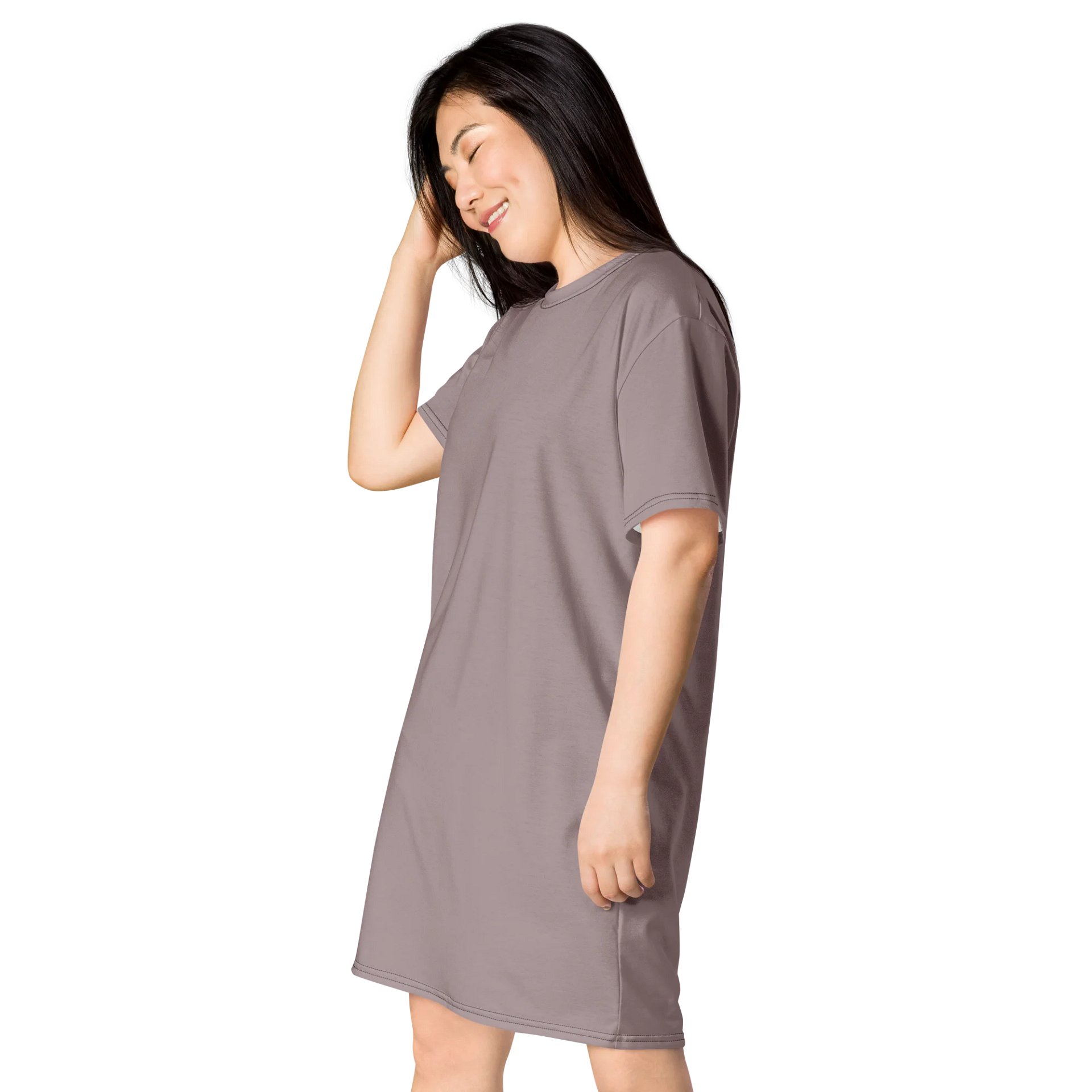 Oversized T-Shirt Dress - Soft Careys Pink, Sizes 2XS-6XL product image (3)