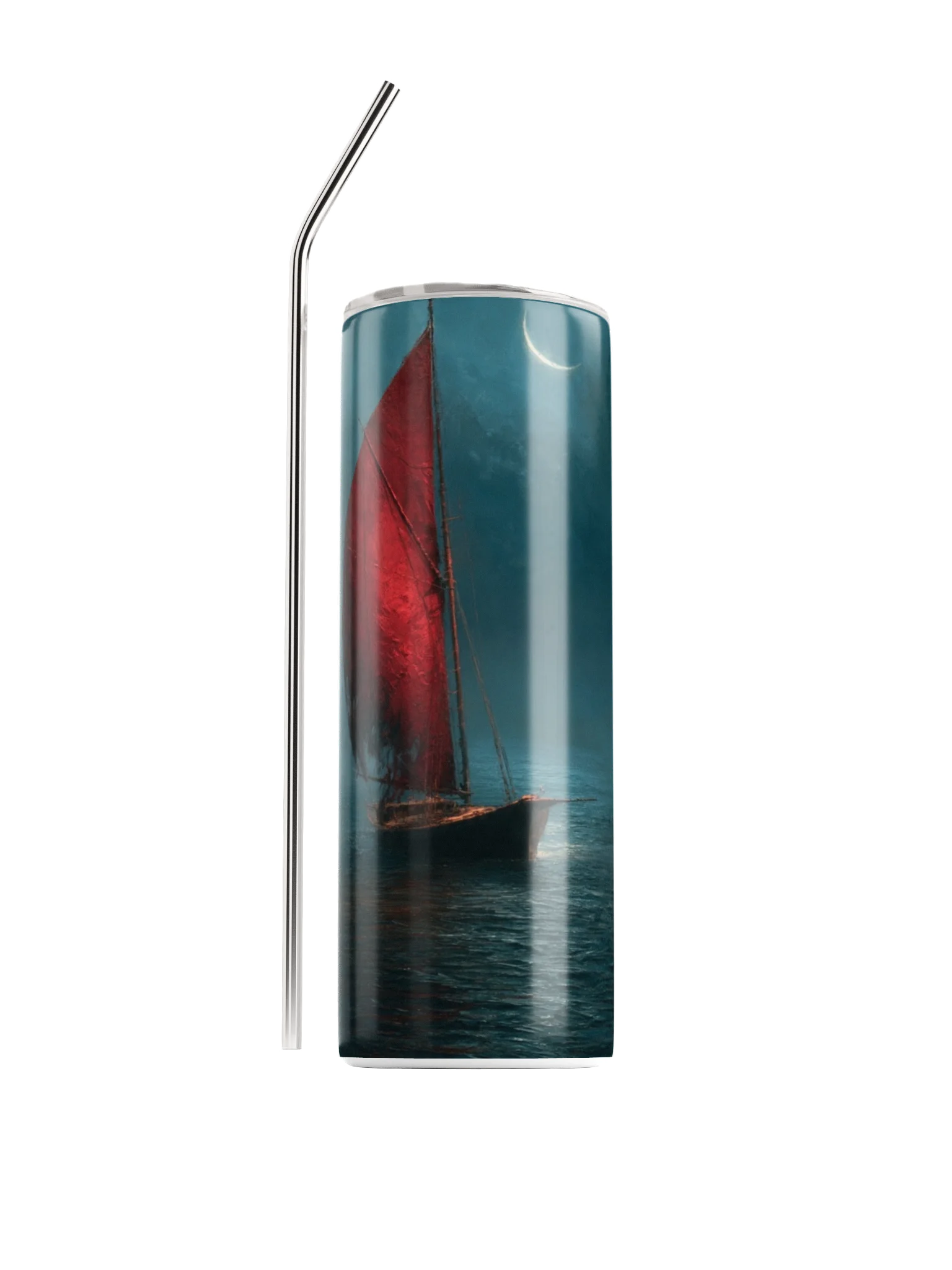 Moonlit Sailboat Night Tumbler product image (1)