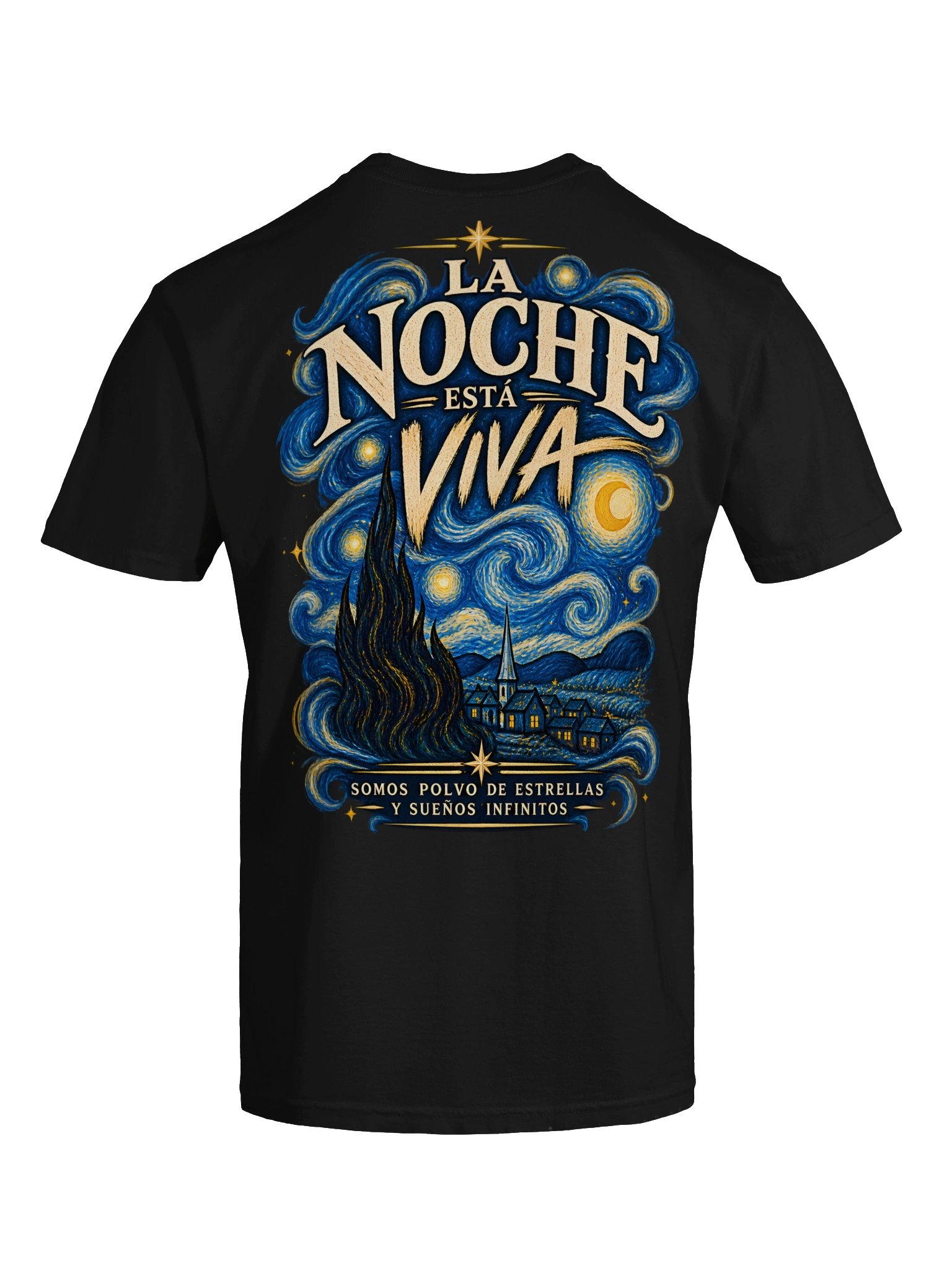 Camiseta “La Noche Está Viva” | Inspirada en La Noche Estrellada product image (3)