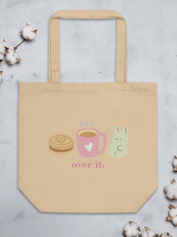 Over It Cookie, Coffee, and Bear Tote Bag product image (6)