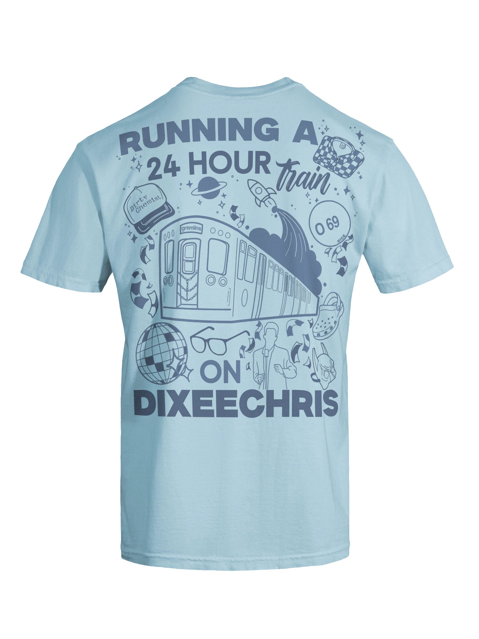 24hr Train Tee -Blue product image (5)