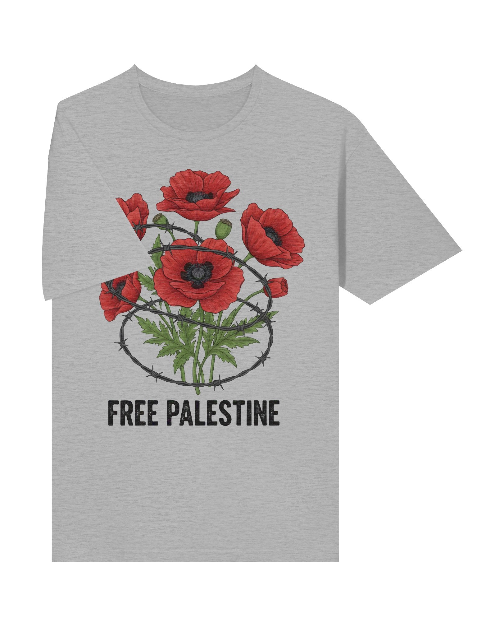 Free Palestine Poppy T-Shirt product image (19)