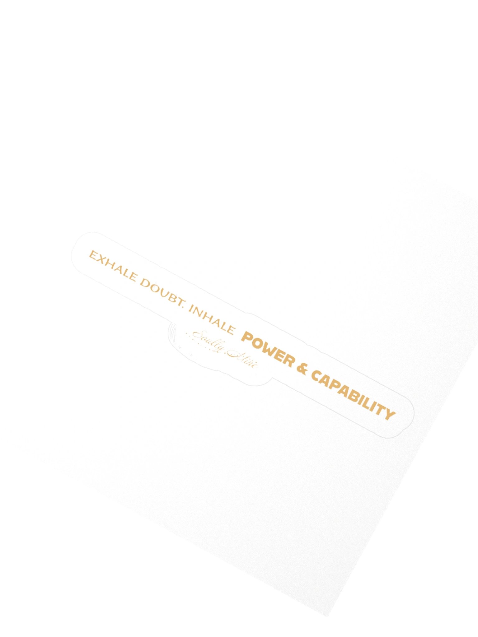 Soully Mine- GOLD PRINT Exhale, Inhale Sticker product image (5)