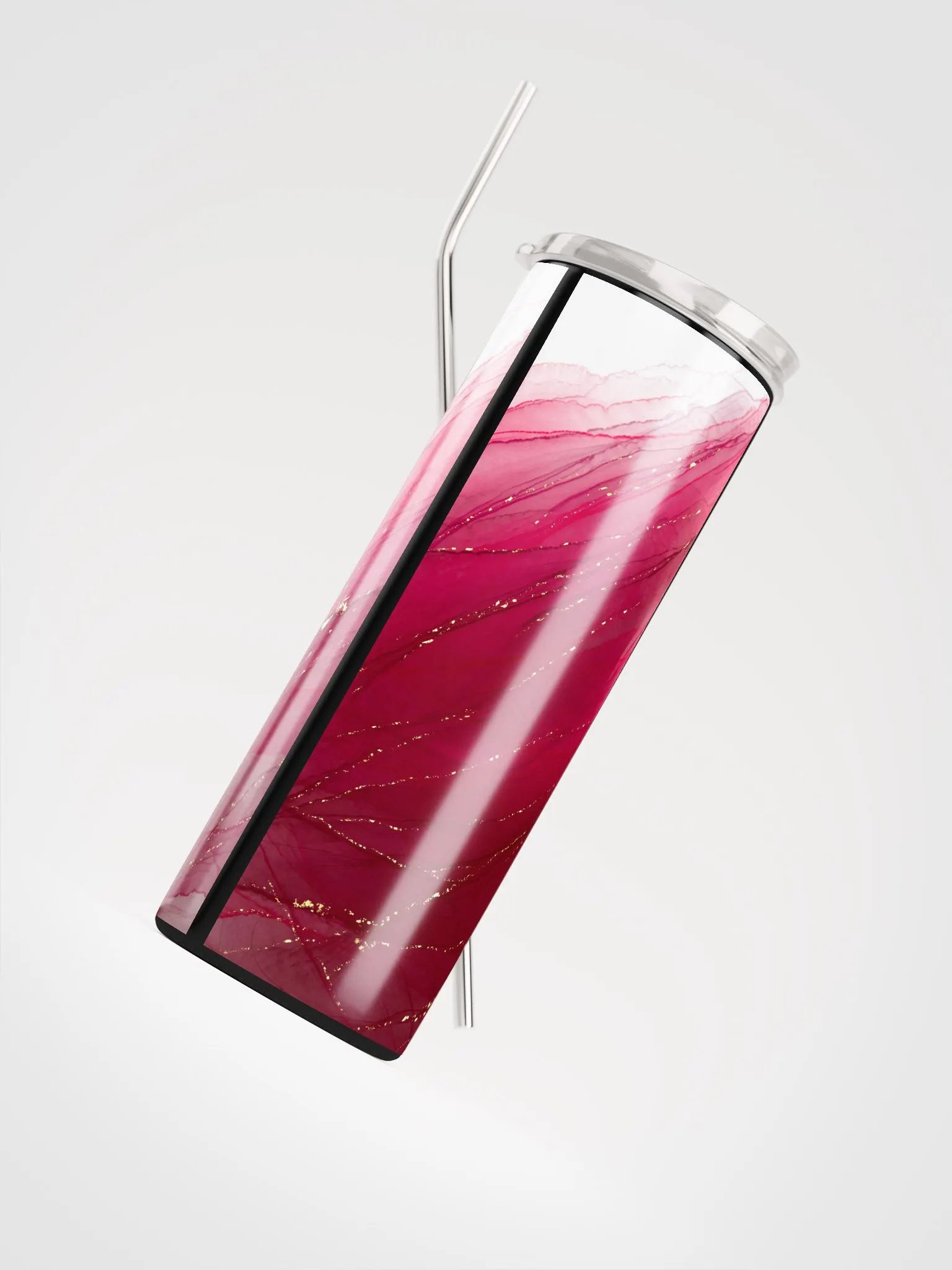 Crimson Elegance: Gilded Whispers Tumbler product image (4)
