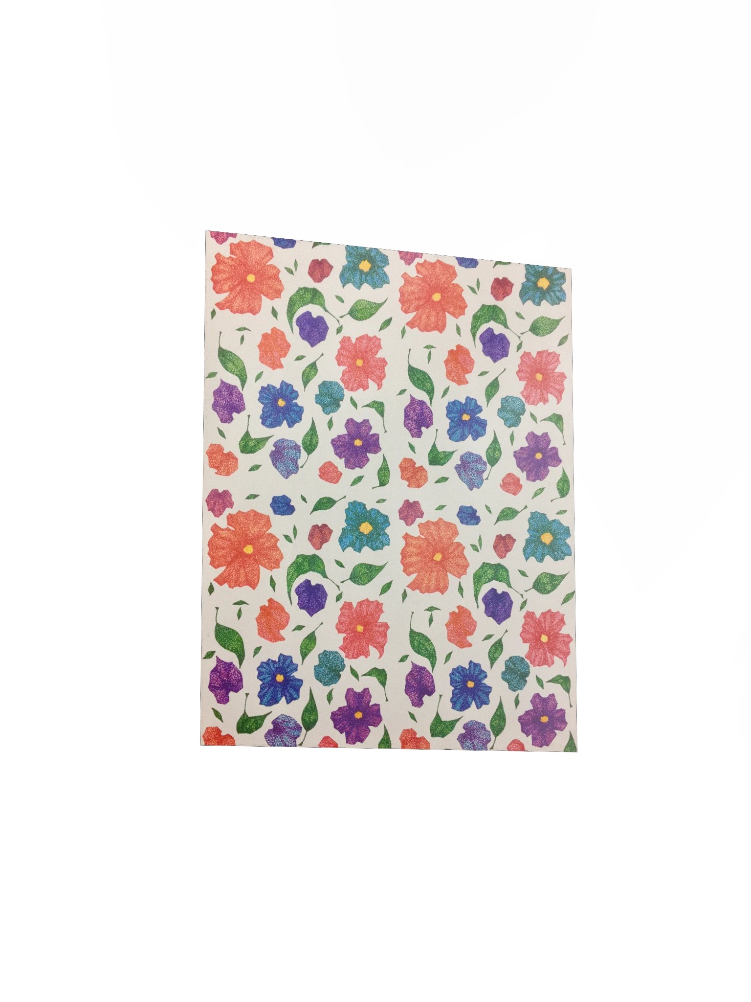 Pointallism Floral Matte Poster product image (3)