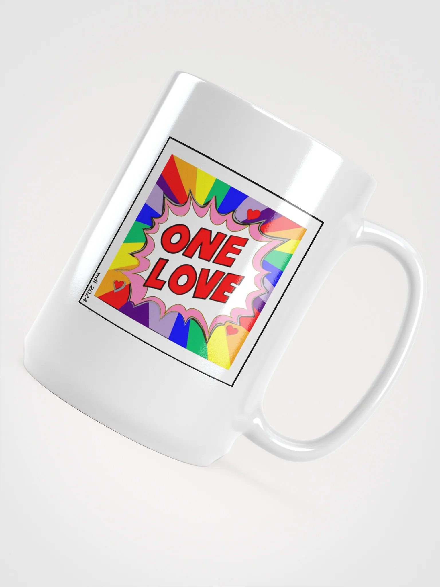 ONE LOVE RAINBOW MUG product image (4)