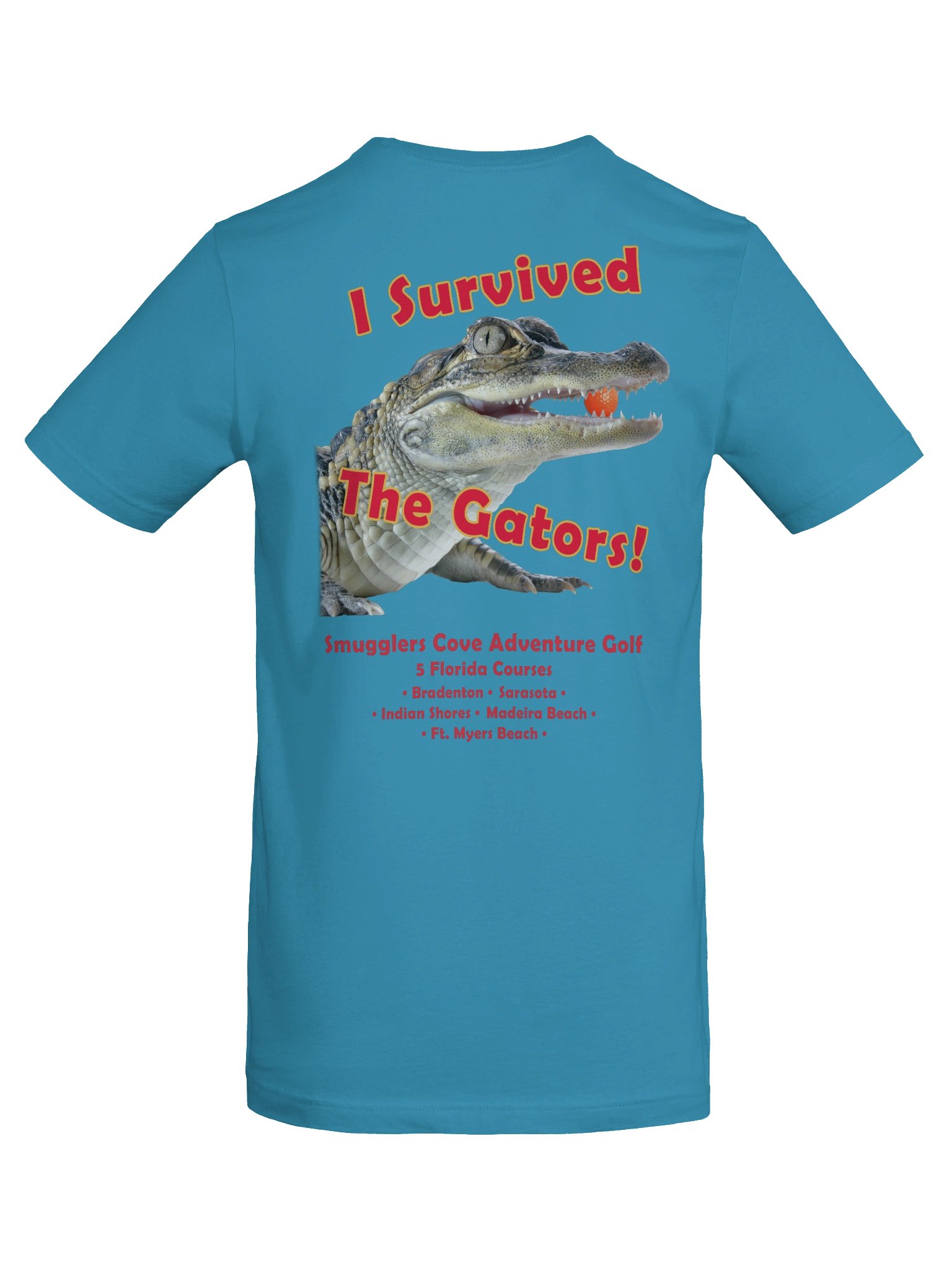 "I Survived the Gators" Cotton Tee - Back Graphic product image (32)